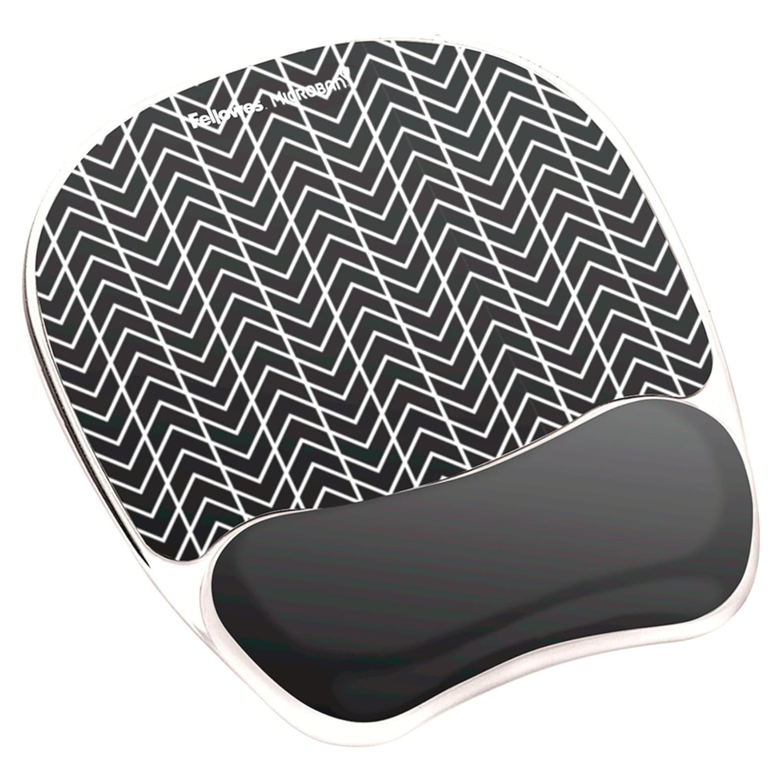 Reposamuñecas de Gel Fellowes 9549901 Antimicrobiano Negro