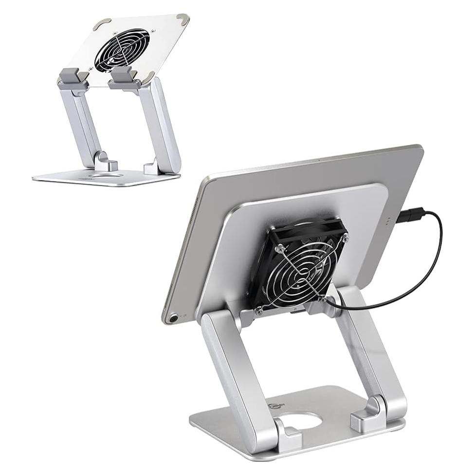 Soporte para Tableta KABCON con Ventilador Silencioso hasta 33 cm