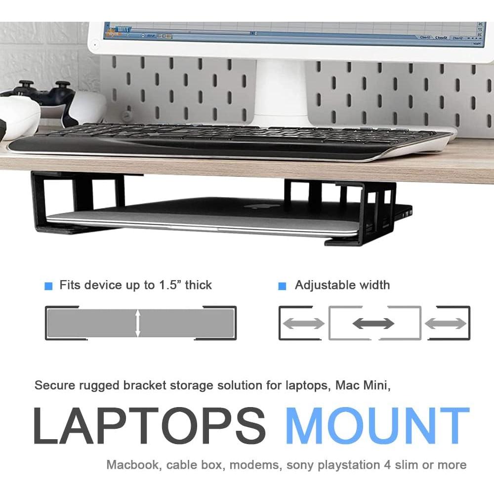 Soporte para Laptop Bajo Escritorio IFCASE Negro Aluminio 13.6 kg