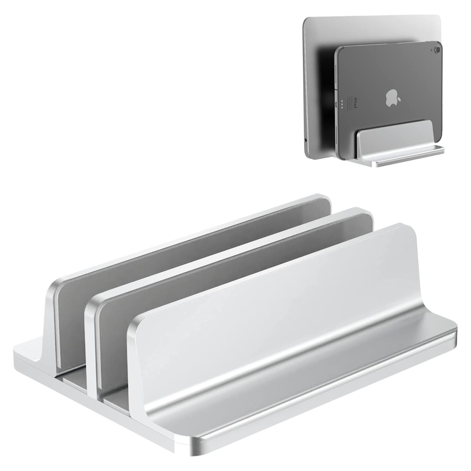 Soporte Vertical Ajustable para Laptop BULL-TECH Plata 17.3"