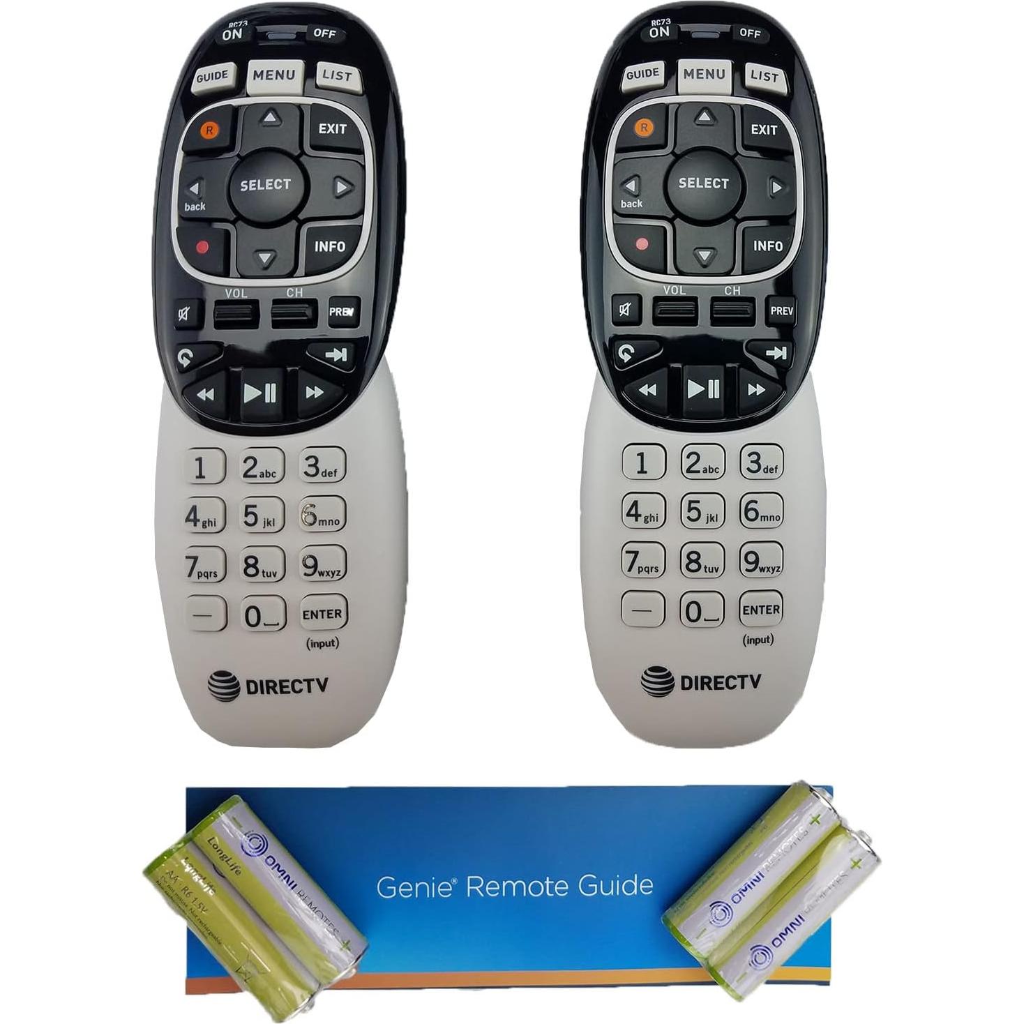 Control Remoto DIRECTV RC73 IR/RF - Paquete de 2 Unidades