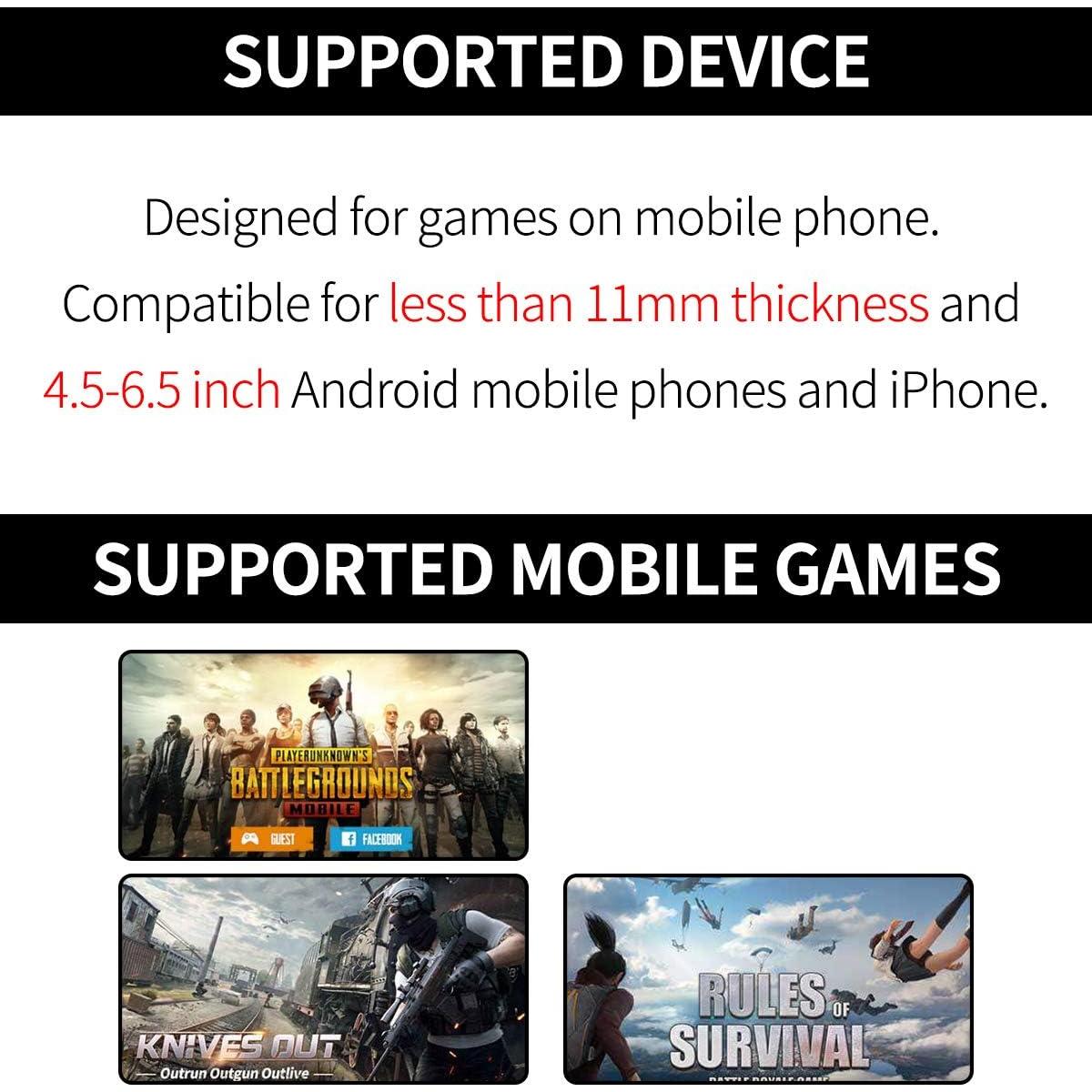 Controlador de Juegos Móviles IFYOO Z108 con Fundas para Dedos