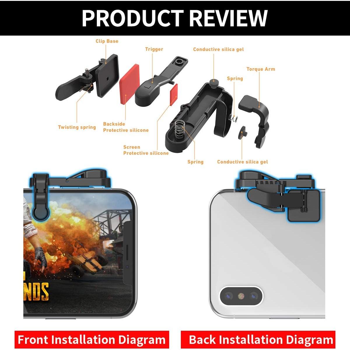 Controlador de Juegos Móviles IFYOO Z108 con Fundas para Dedos