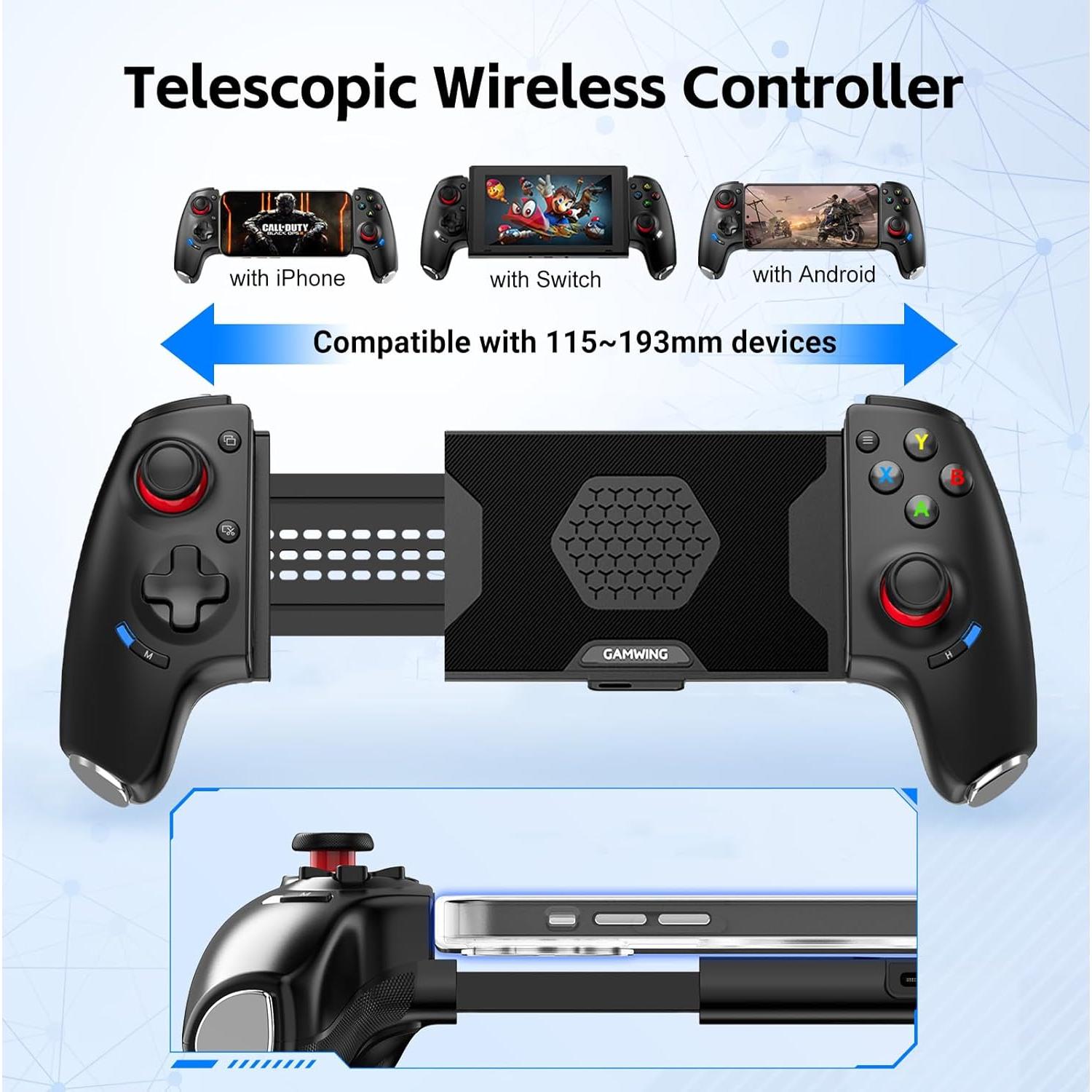 Controlador Bluetooth Megadream para iPhone/Android - Juegos en la Nube