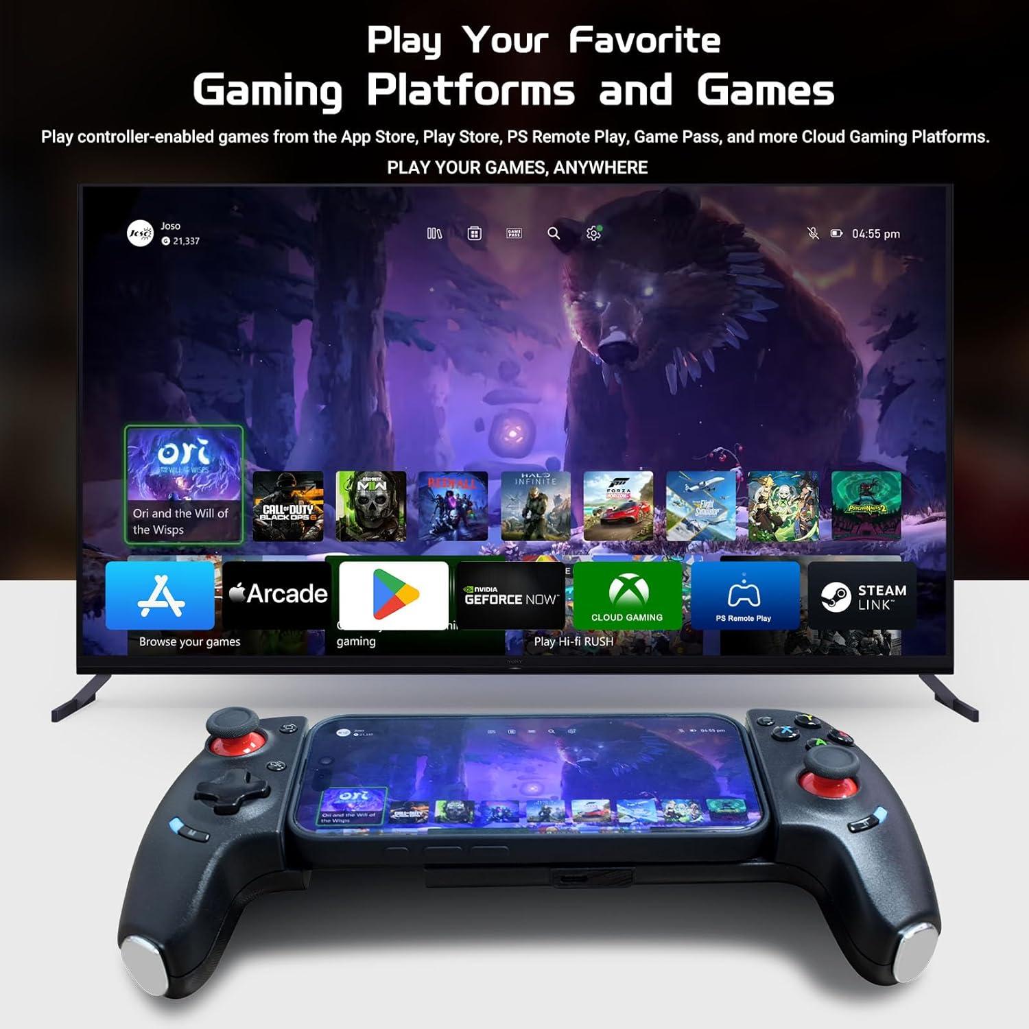 Controlador Inalámbrico Joso AB02 para Juegos Móviles - Bluetooth