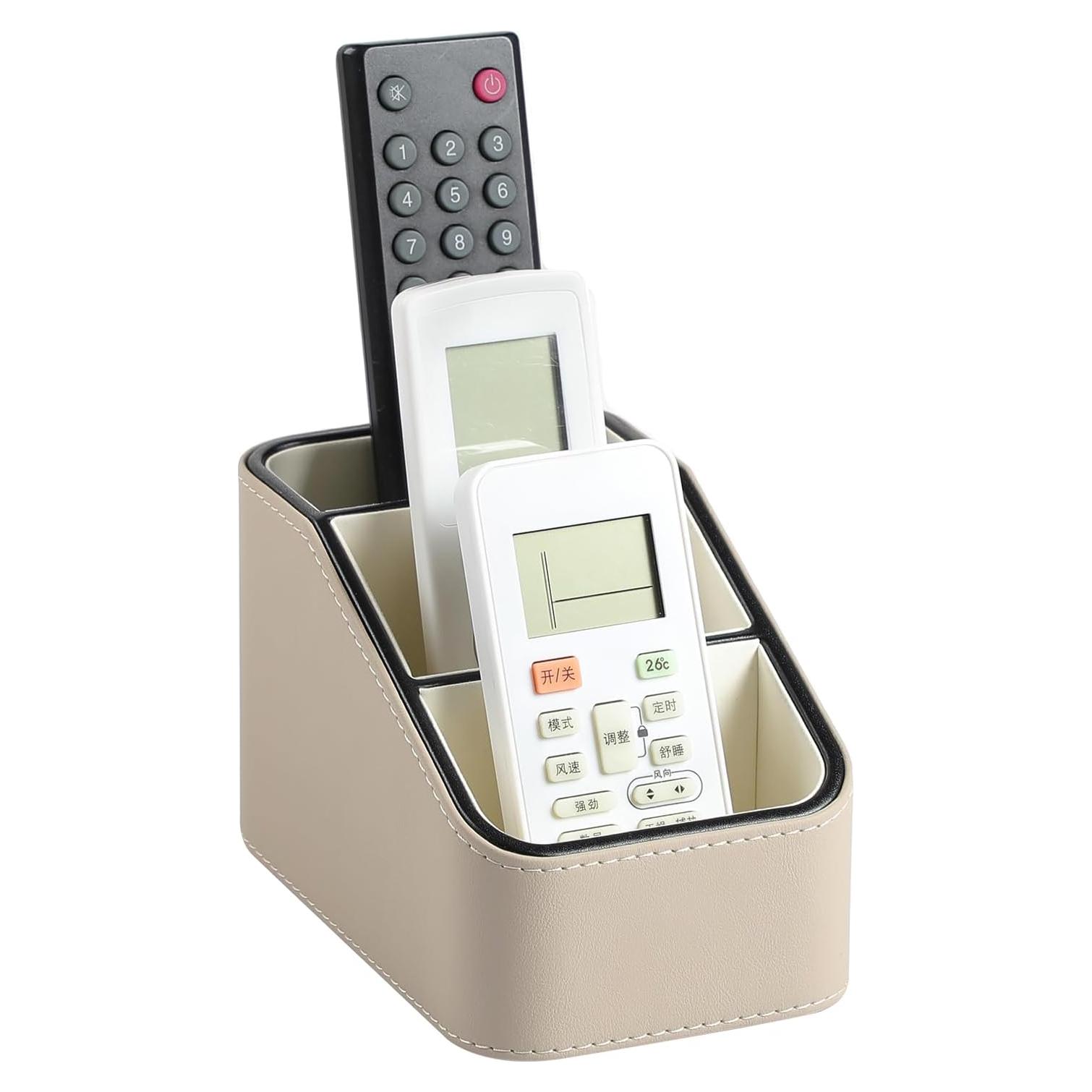 Organizador de Escritorio Beige NICLNGSH para Control Remoto