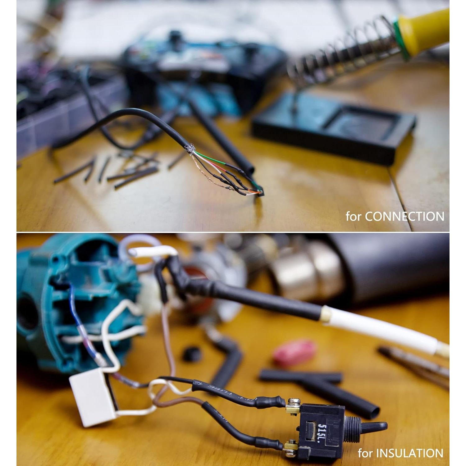 Kit de Tubos Termocontraíbles Ginsco 580 pcs 2:1 6 Colores