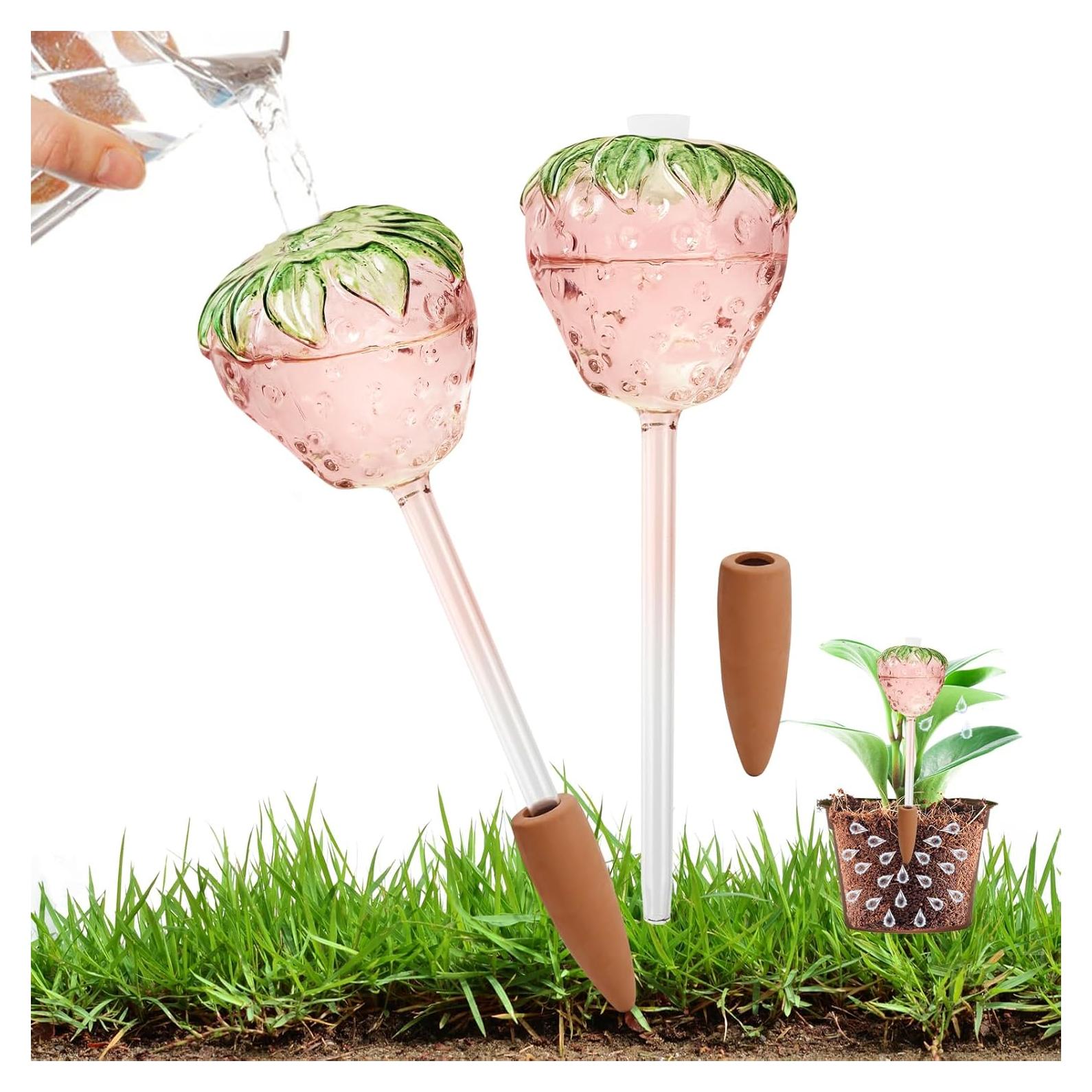 Esferas de Riego para Plantas Yurucenus - Juego de 2 Fresas