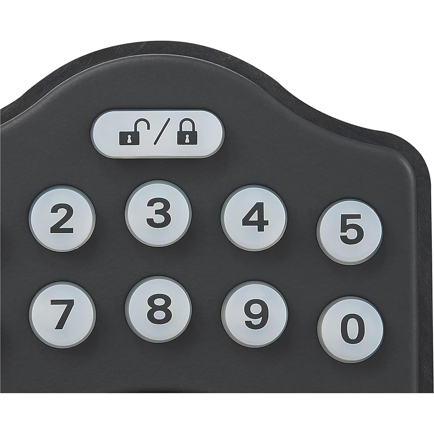 Cerradura Electrónica Amazon Basics con Teclado - Negro Mate