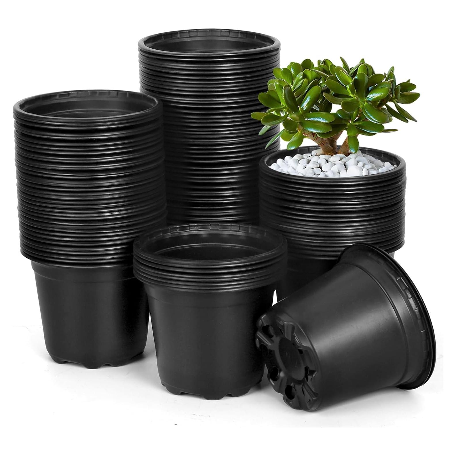 120 Macetas de Vivero DUNPUTE 10.16 cm con Drenaje