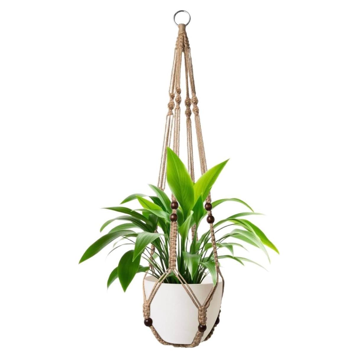 Soporte de Planta Colgante MDKFKDK 88.9 cm Yute Marrón