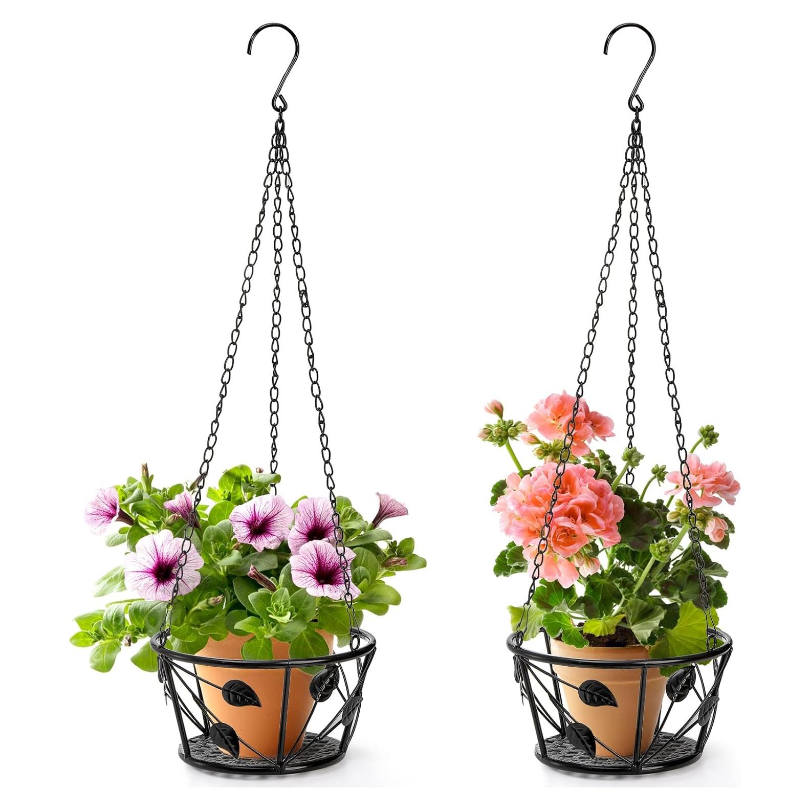 Soporte de Planta Colgante Goaste 2 Piezas Metal 68.58 cm