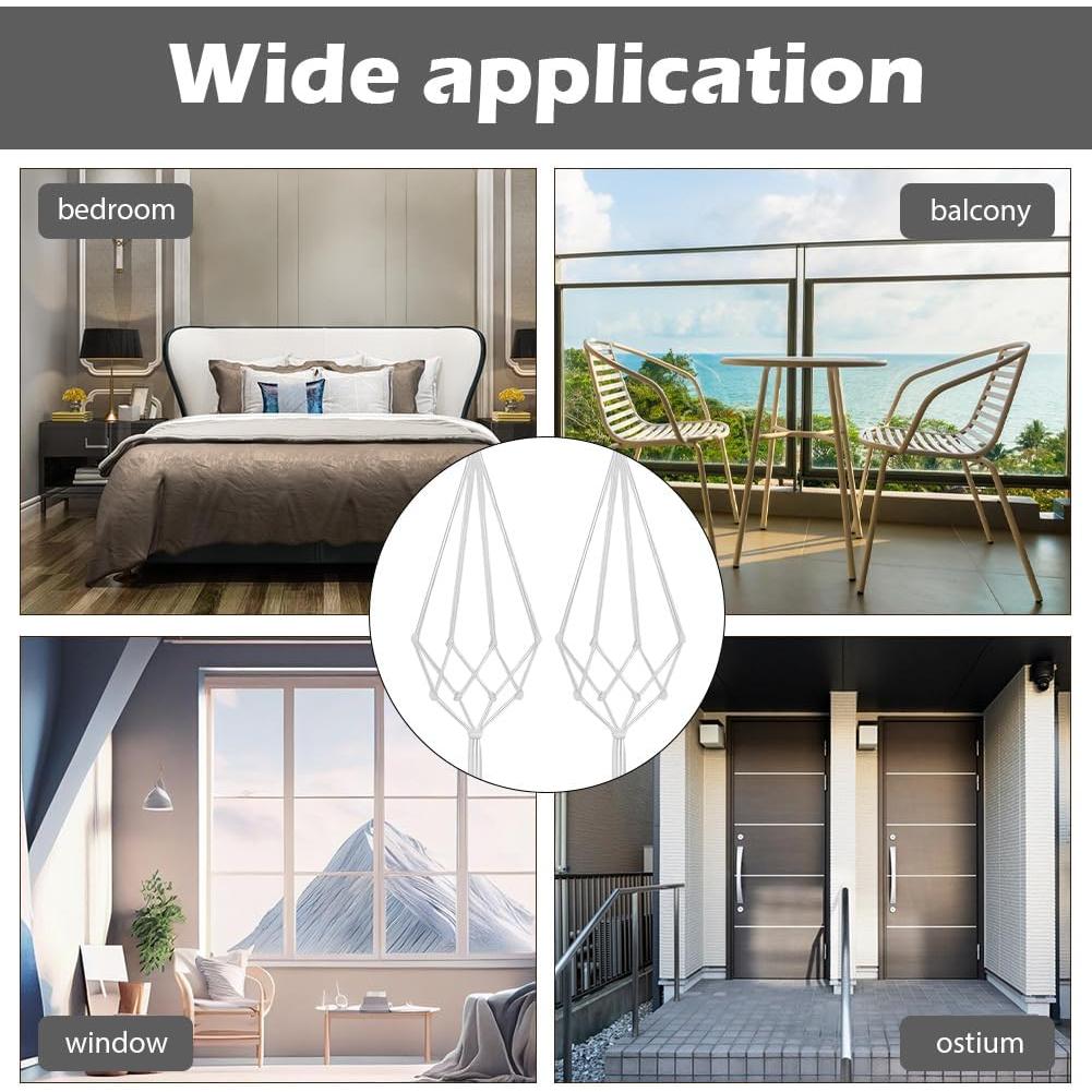 Soporte de Macramé Kryslanix para Macetas Colgantes 6 Piezas