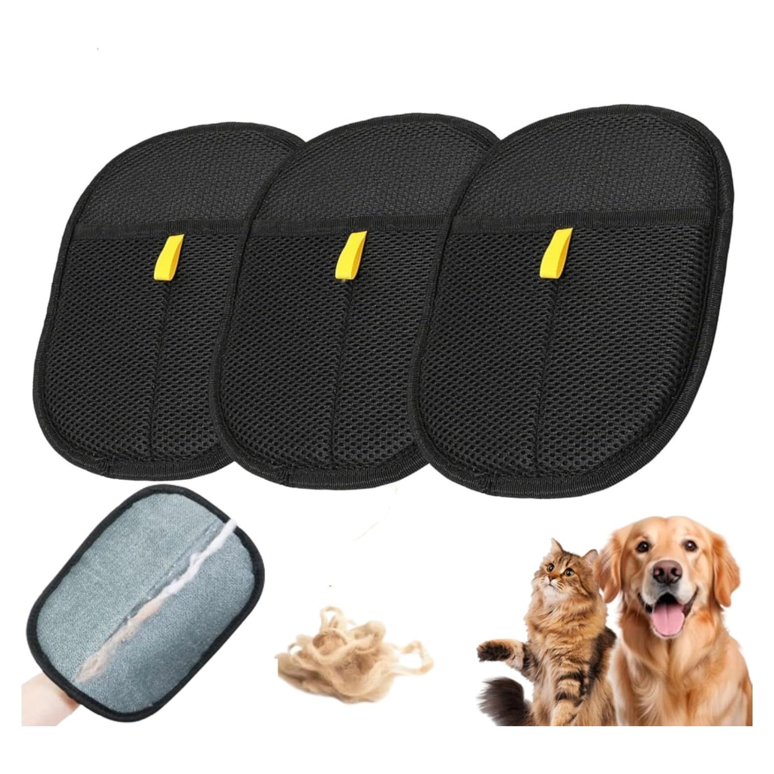 Guantes Removedores de Pelo de Mascota Genérico 3PCS Doble Cara