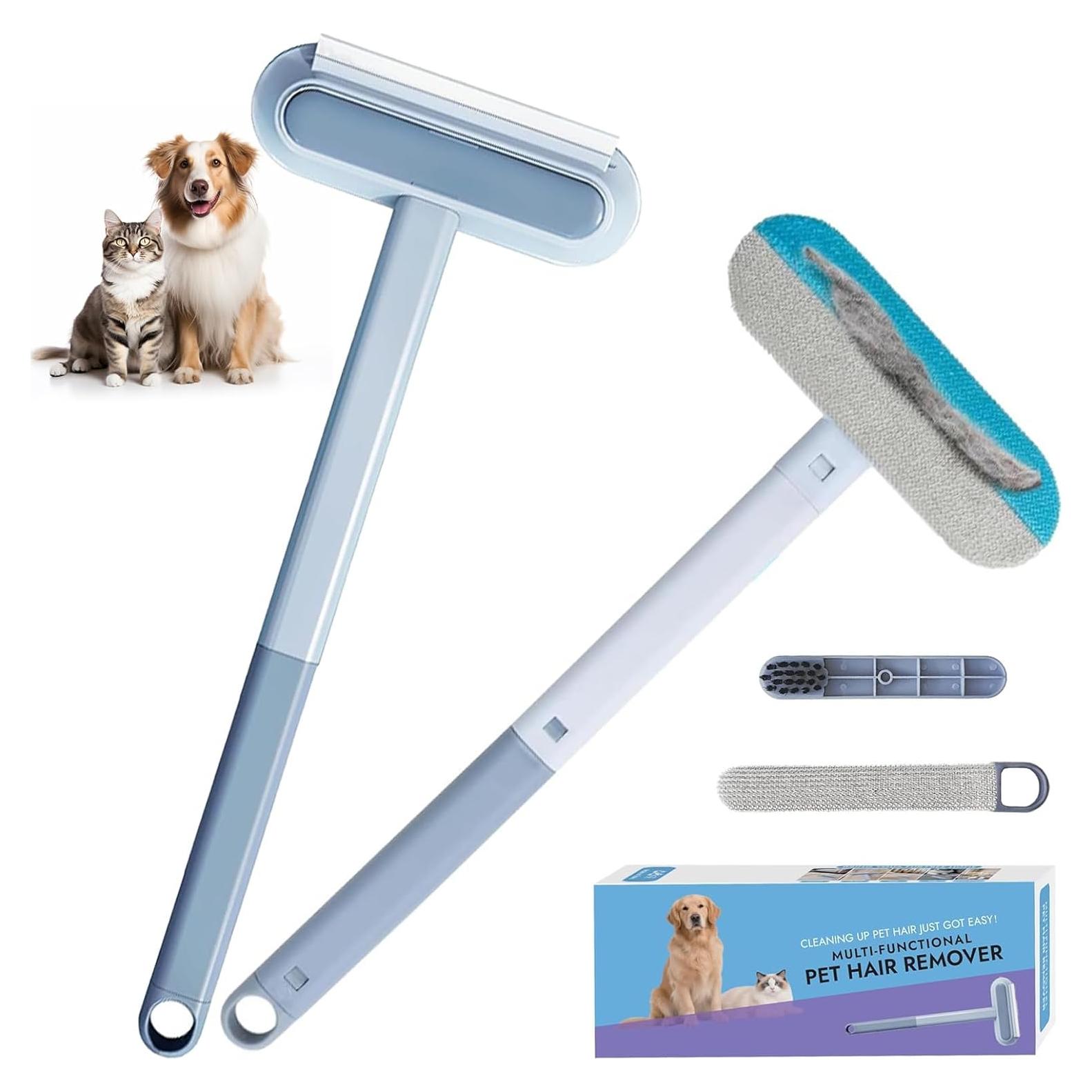 Removedor de Pelo de Mascota Ecológico - Rodillo Reutilizable Azul