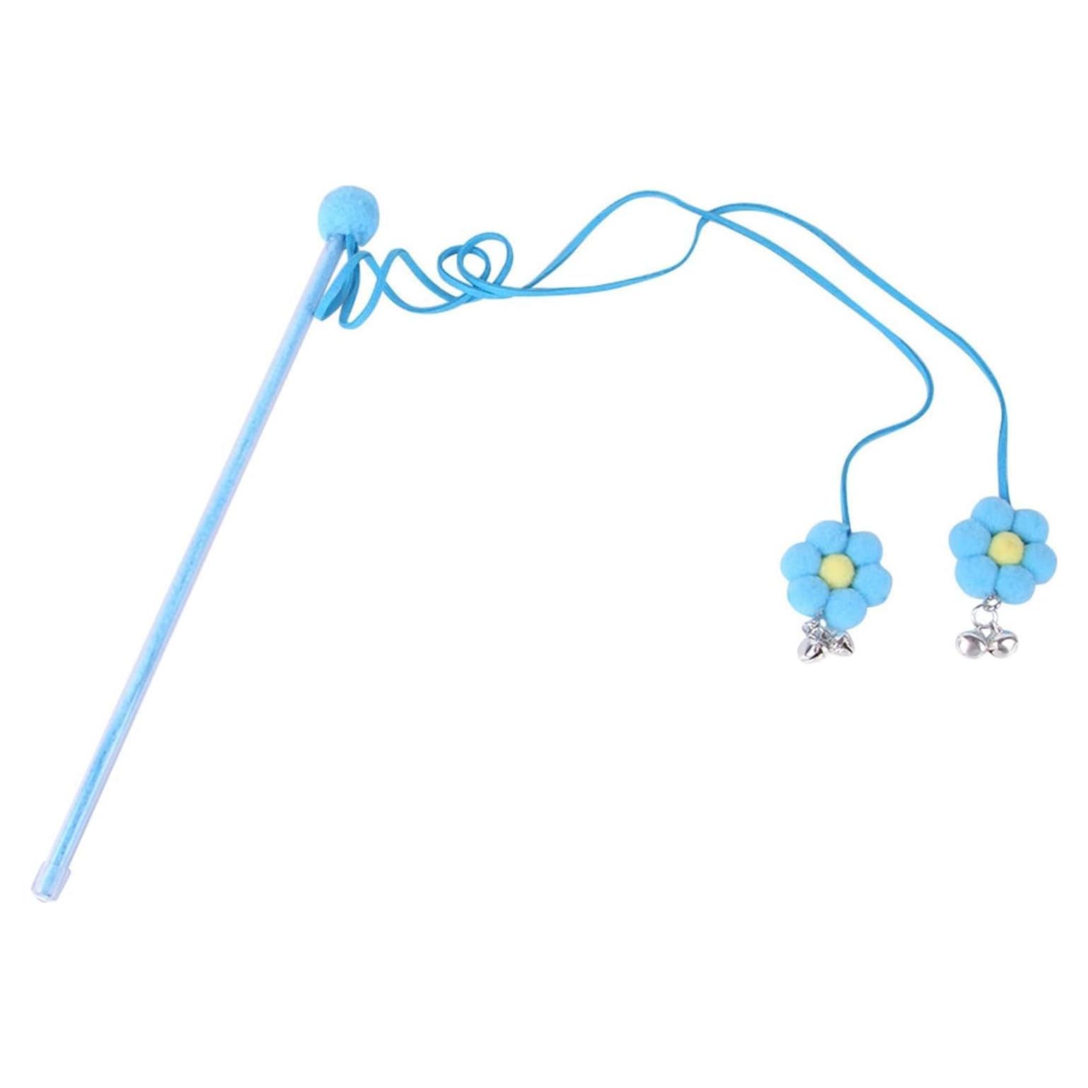 Juguete de Varita con Plumas Tustao para Gatos - Azul