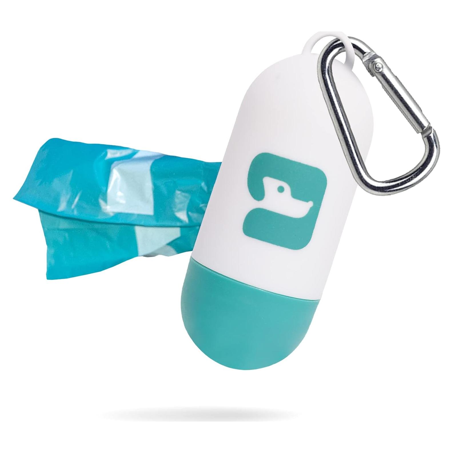 Dispensador de bolsas de excremento PawPail con clip - Incluye 15 bolsas