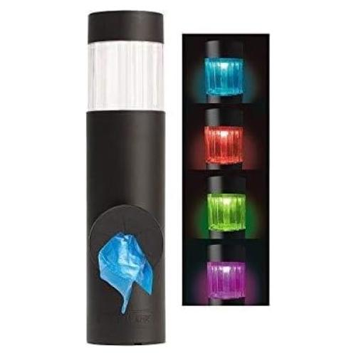 Dispensador de bolsas para perros CADILON con luz solar cambiante