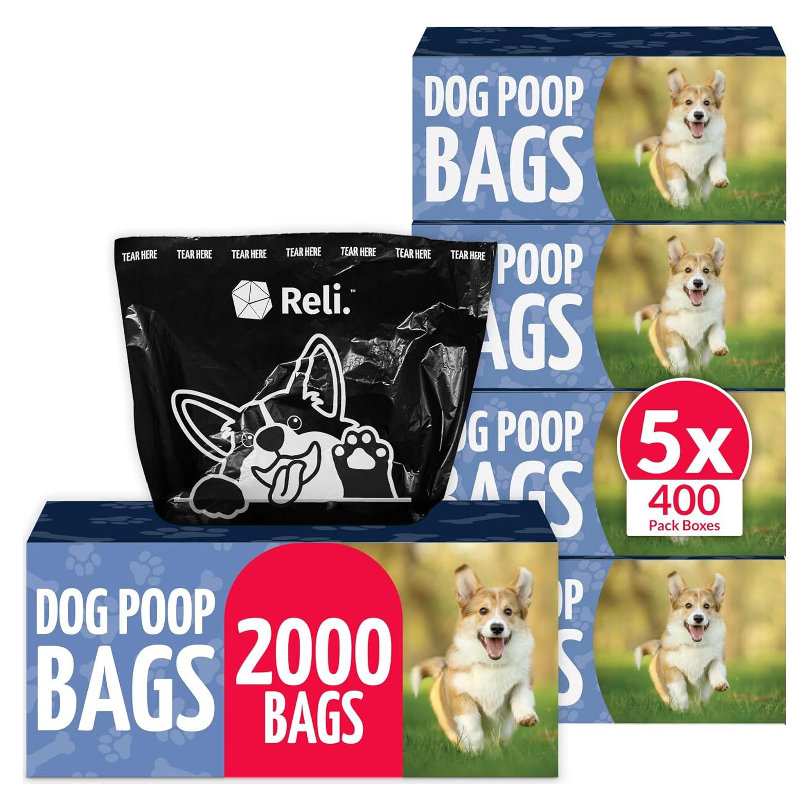 Bolsas de Excremento para Perros Reli. 2000 Unidades 22.86x33.02cm