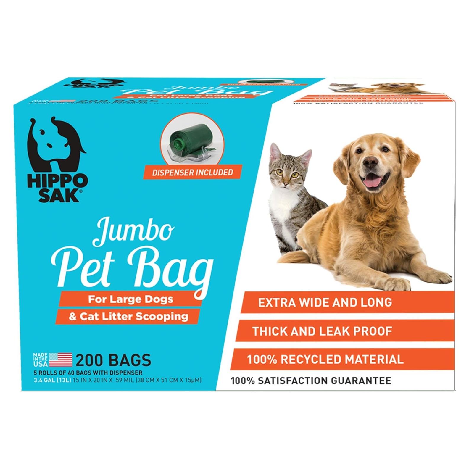 Bolsas para Mascotas Hippo Sak Extra Grandes 200 Unidades