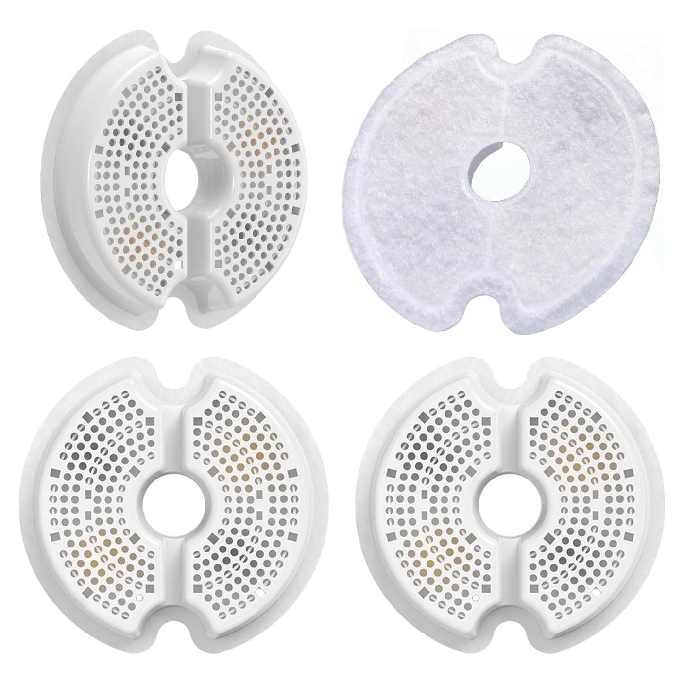 Paquete de 4 filtros para fuente de agua gatos NeucomBBT 2L