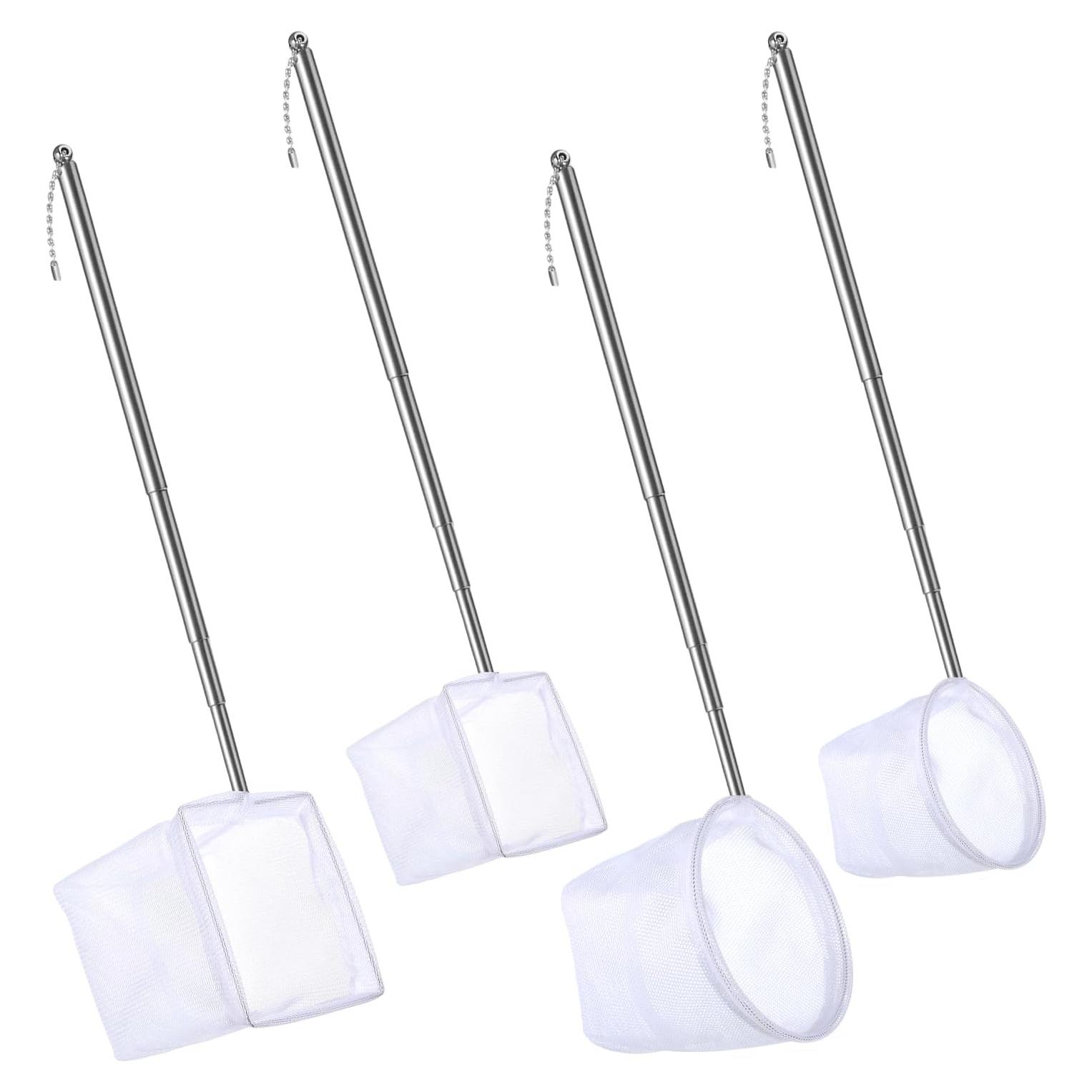 4 Redes de Camarones Skrfren con Mango Extensible Acero Inoxidable