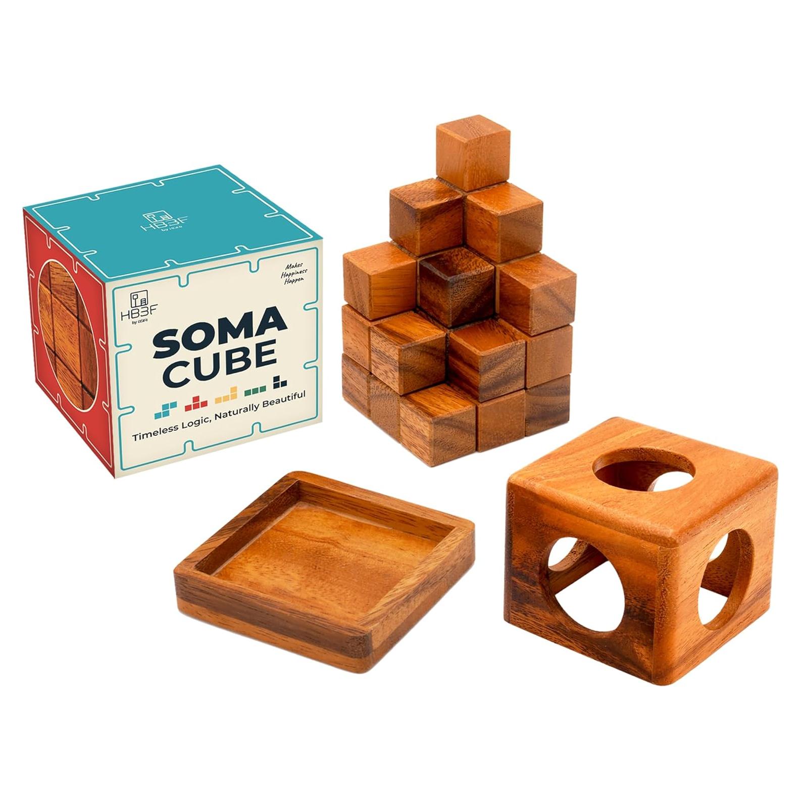 Cubo Rompecabezas de Madera BSIRI 6.35cm para Adultos y Niños