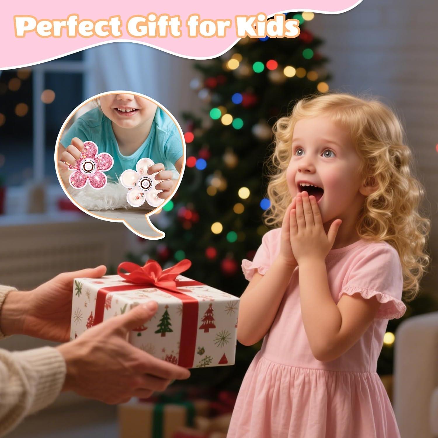 Paquete de 2 Fidget Spinners ZEZUCUN con Líquido Brillante