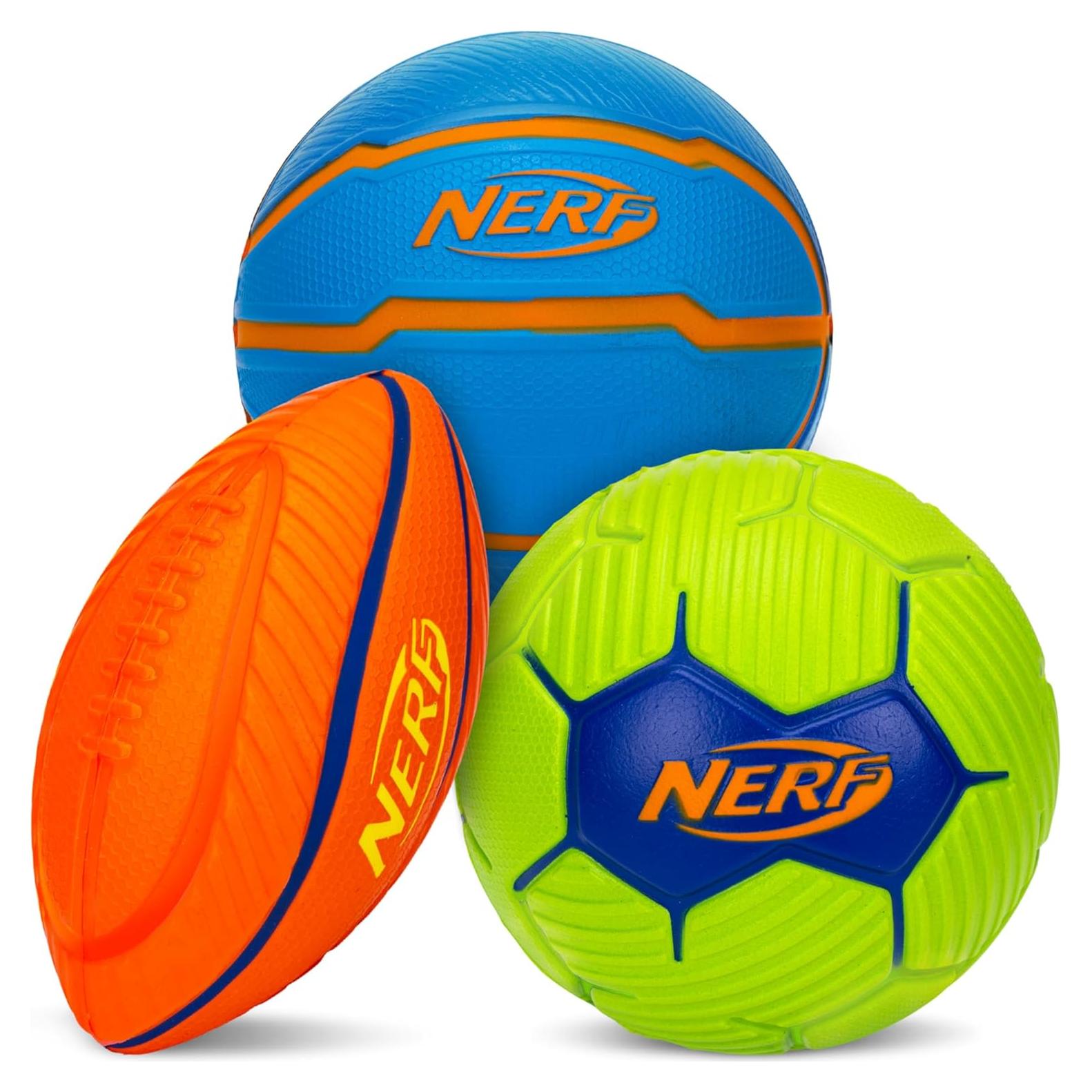 Conjunto de Pelotas Deportivas de Espuma Nerf - 3 Mini Pelotas