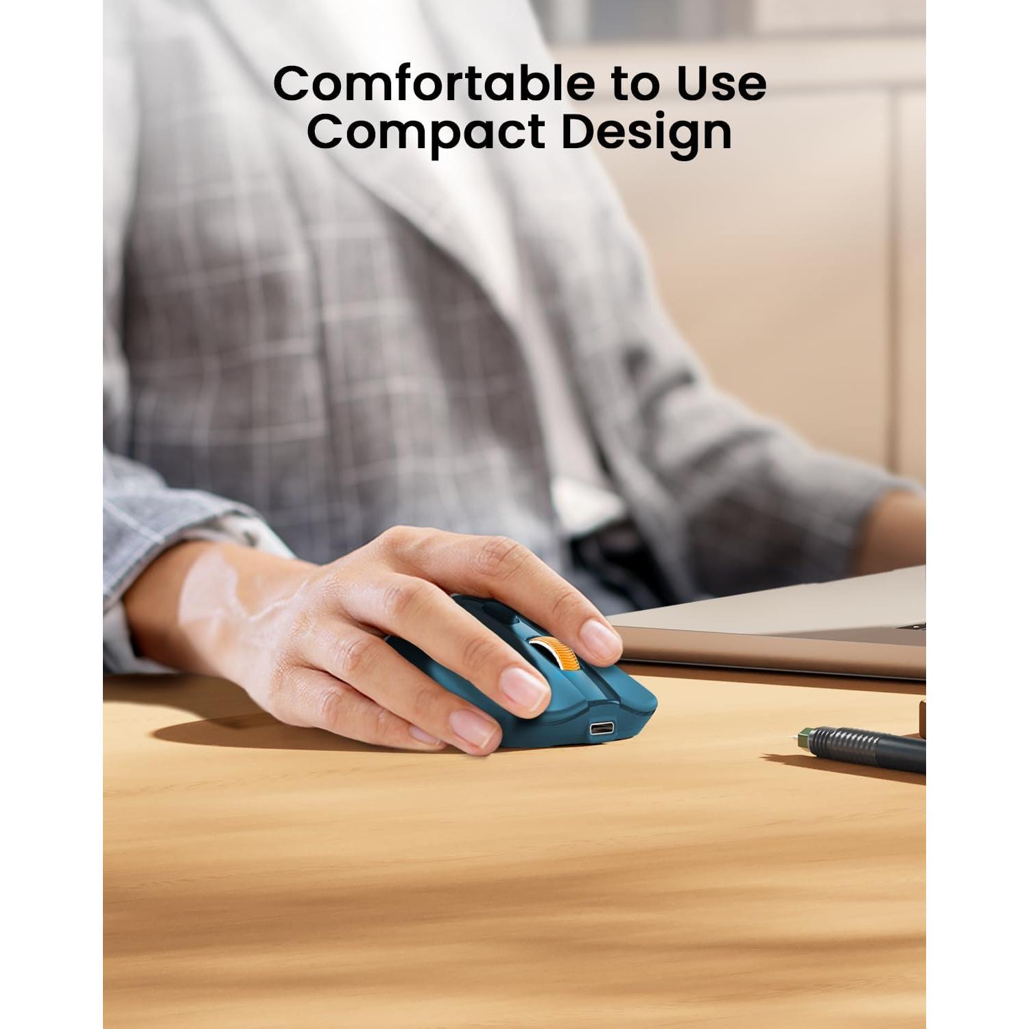 Ratón Inalámbrico Bluetooth ProtoArc EM15 Recargable Azul