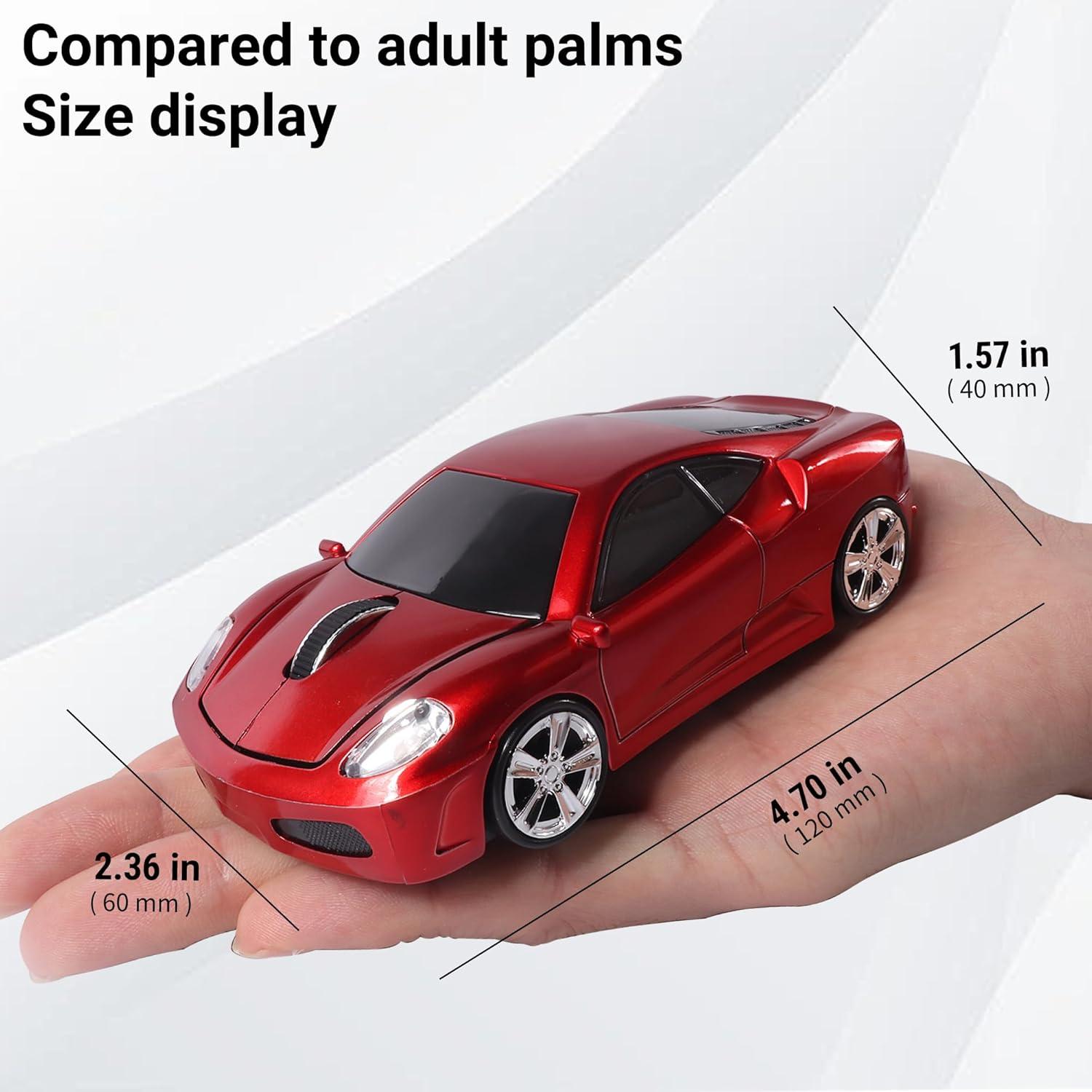 Ratón inalámbrico elec Space deportivo rojo 1600 DPI USB