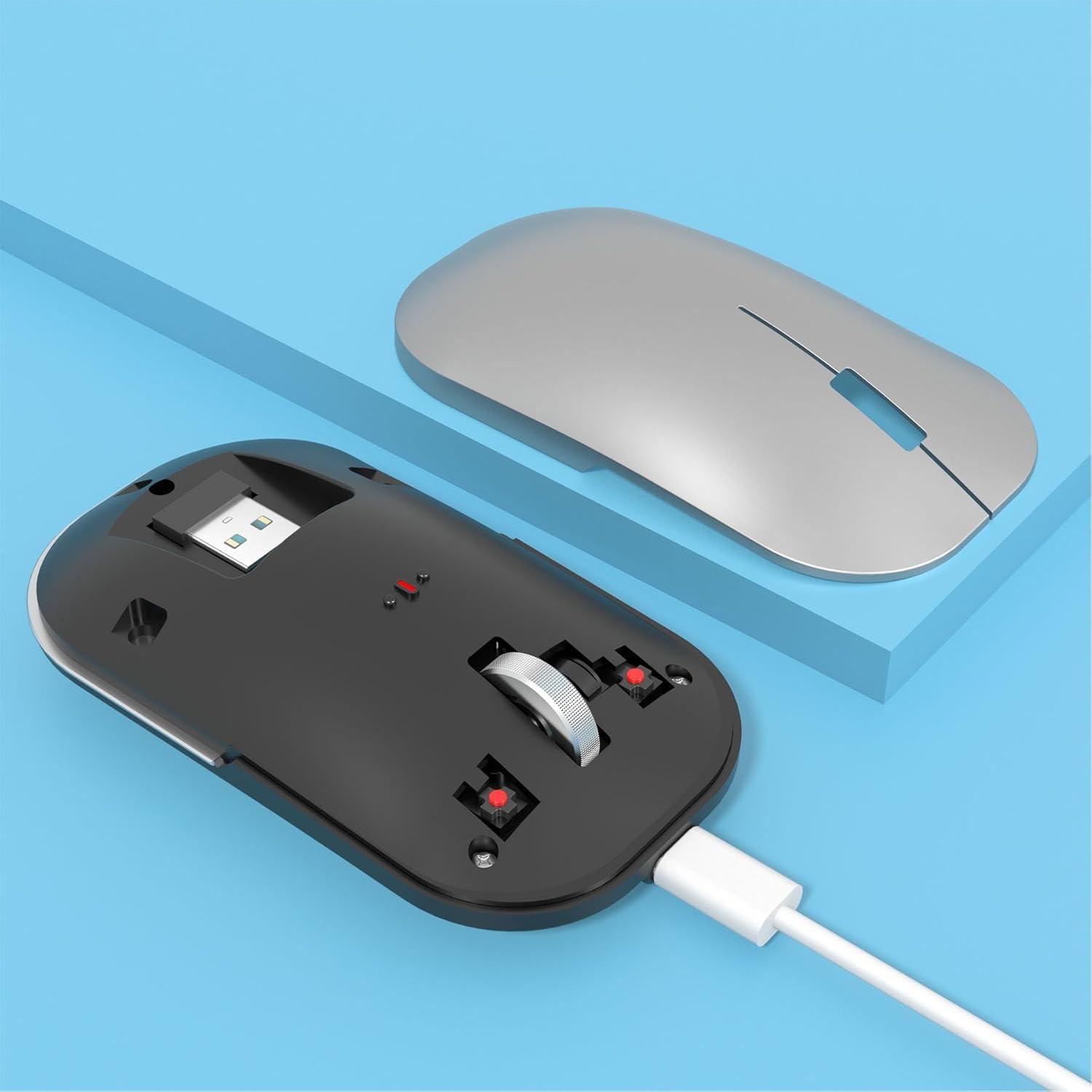 Ratón Inalámbrico Bluetooth Recargable Comeic M8 Negro