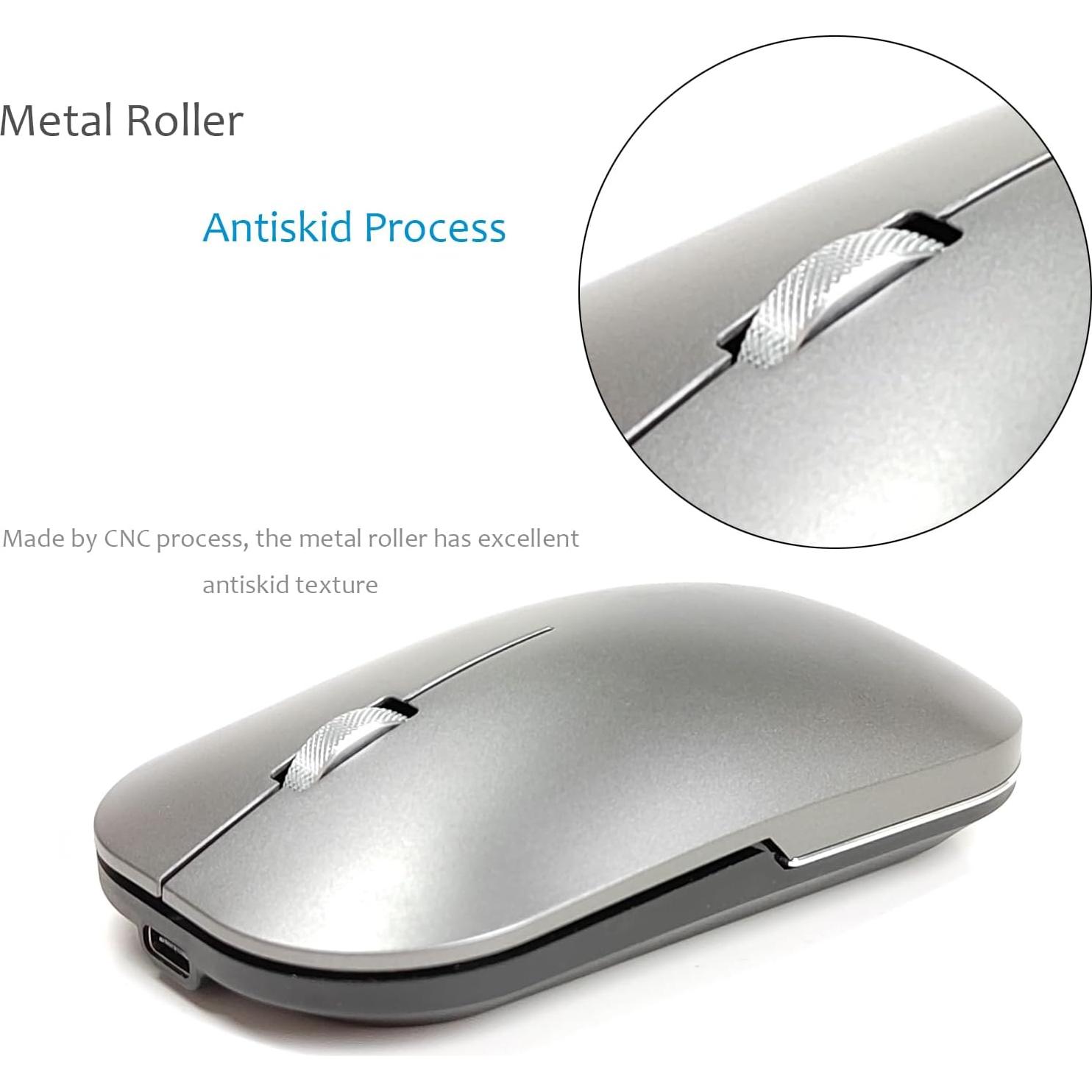 Ratón Inalámbrico Bluetooth Recargable Comeic M8 Negro