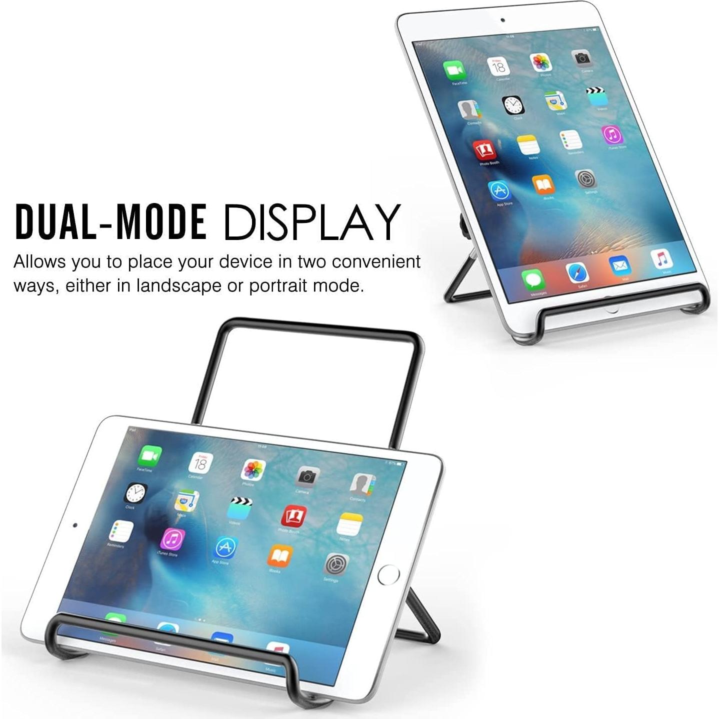 Soporte Plegable Ajustable JTRF para Tablet 9-12.9" Negro