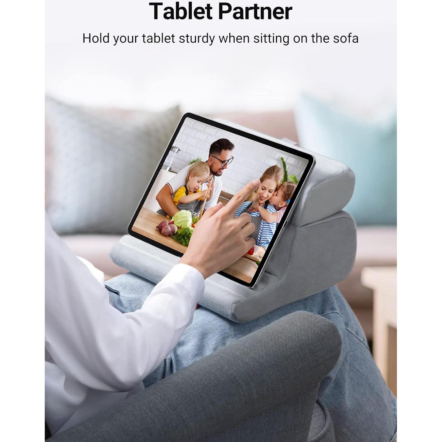 Soporte de almohada para tablet UGREEN gris 3 ángulos ajustables