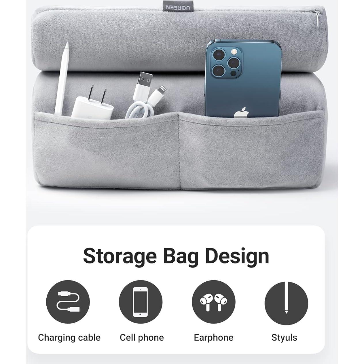 Soporte de almohada para tablet UGREEN gris 3 ángulos ajustables