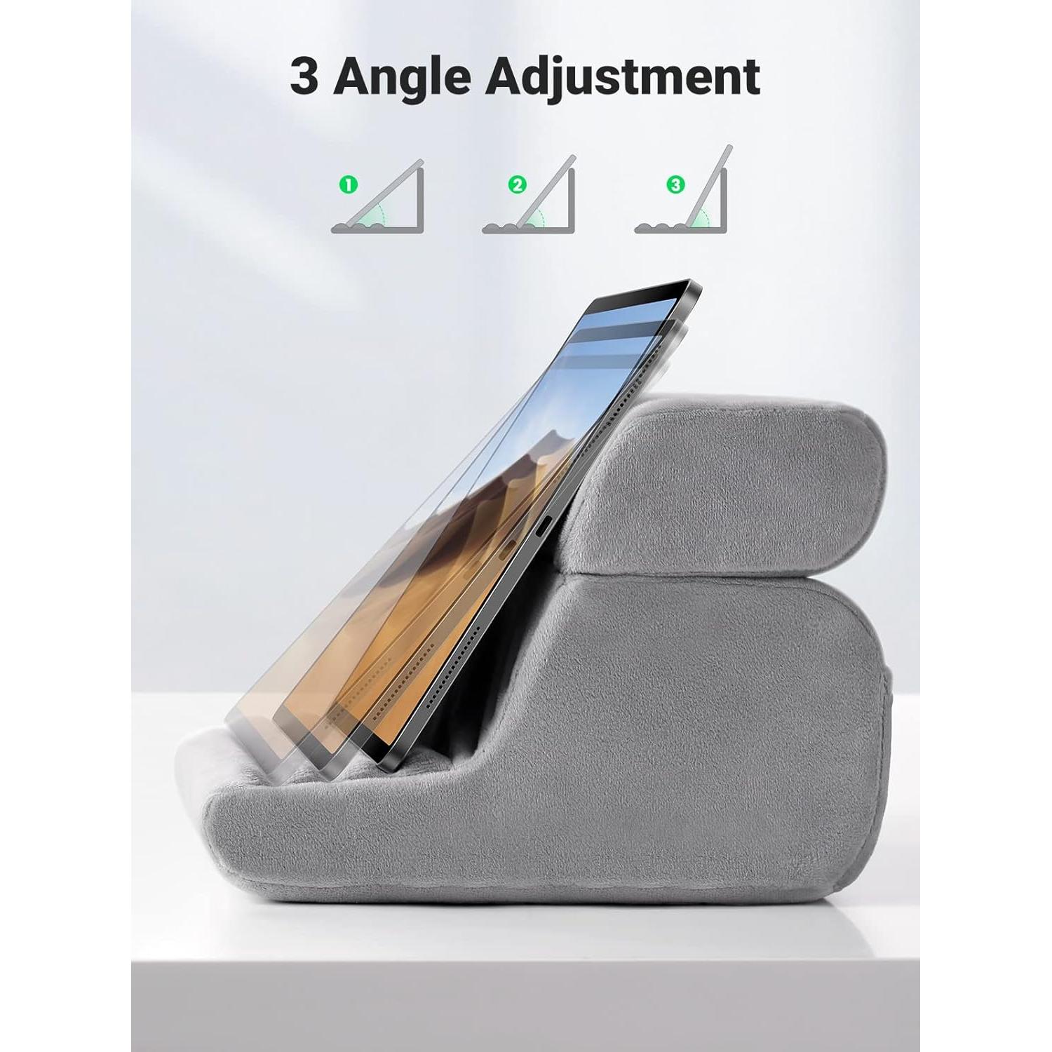 Soporte de almohada para tablet UGREEN gris 3 ángulos ajustables