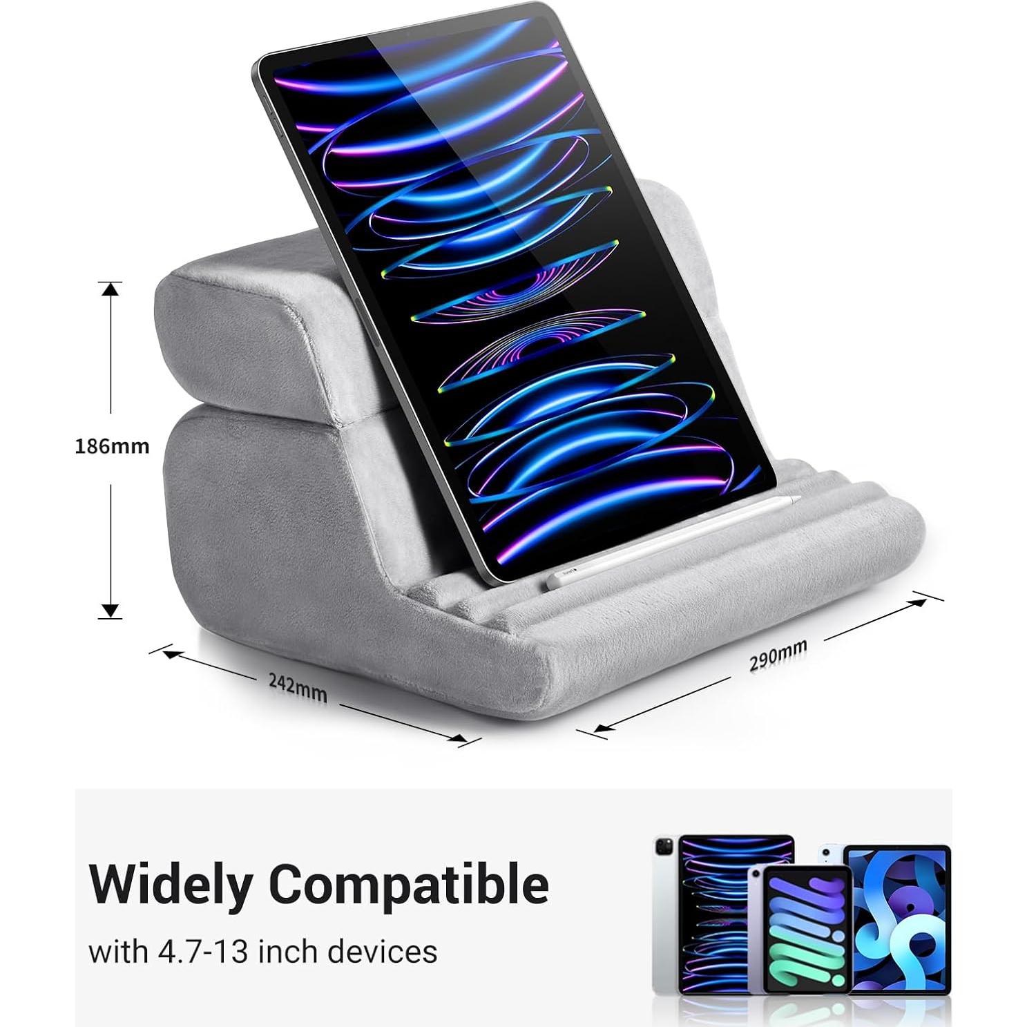 Soporte de almohada para tablet UGREEN gris 3 ángulos ajustables