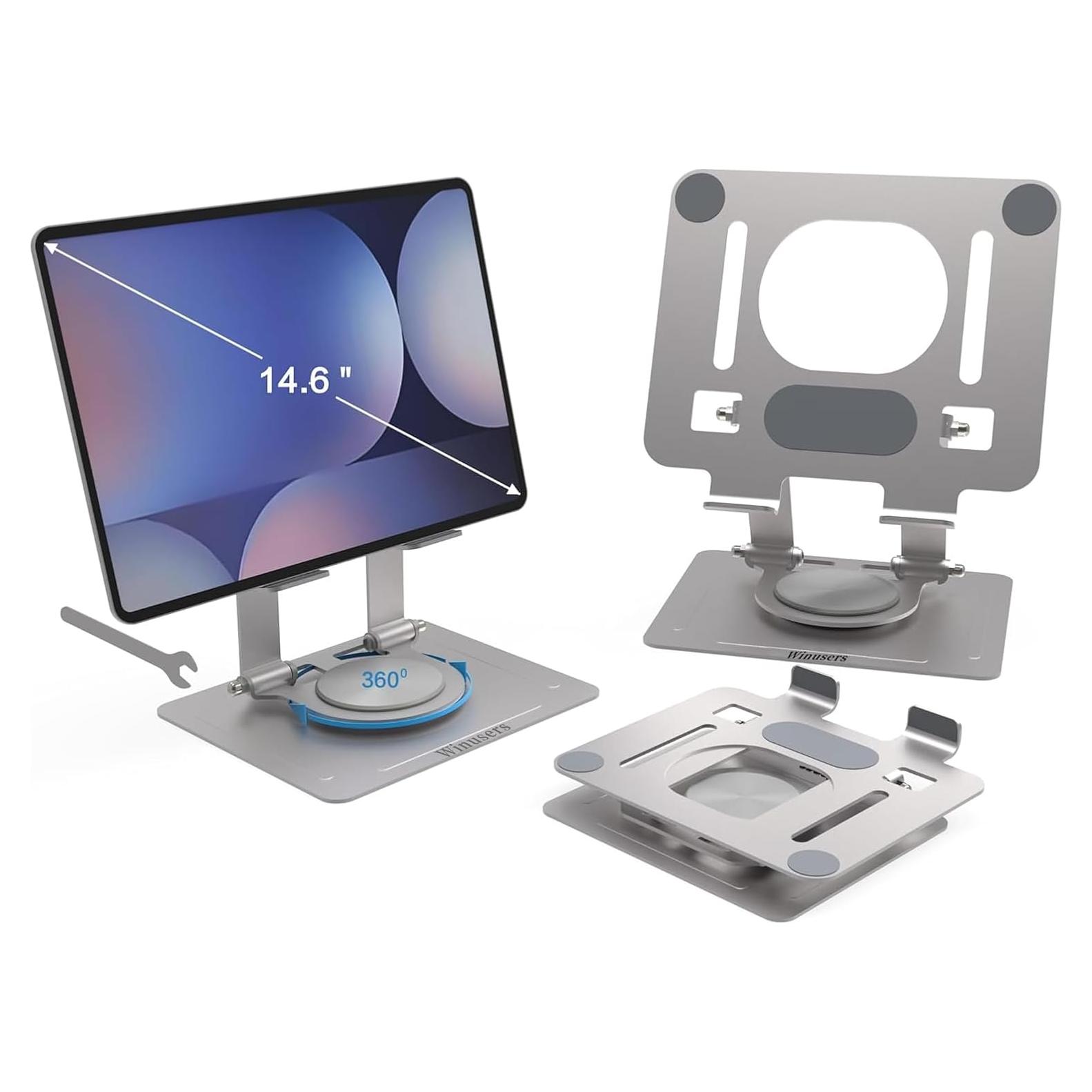 Soporte Ajustable para Tablet Winusers 360° Plegable Plata