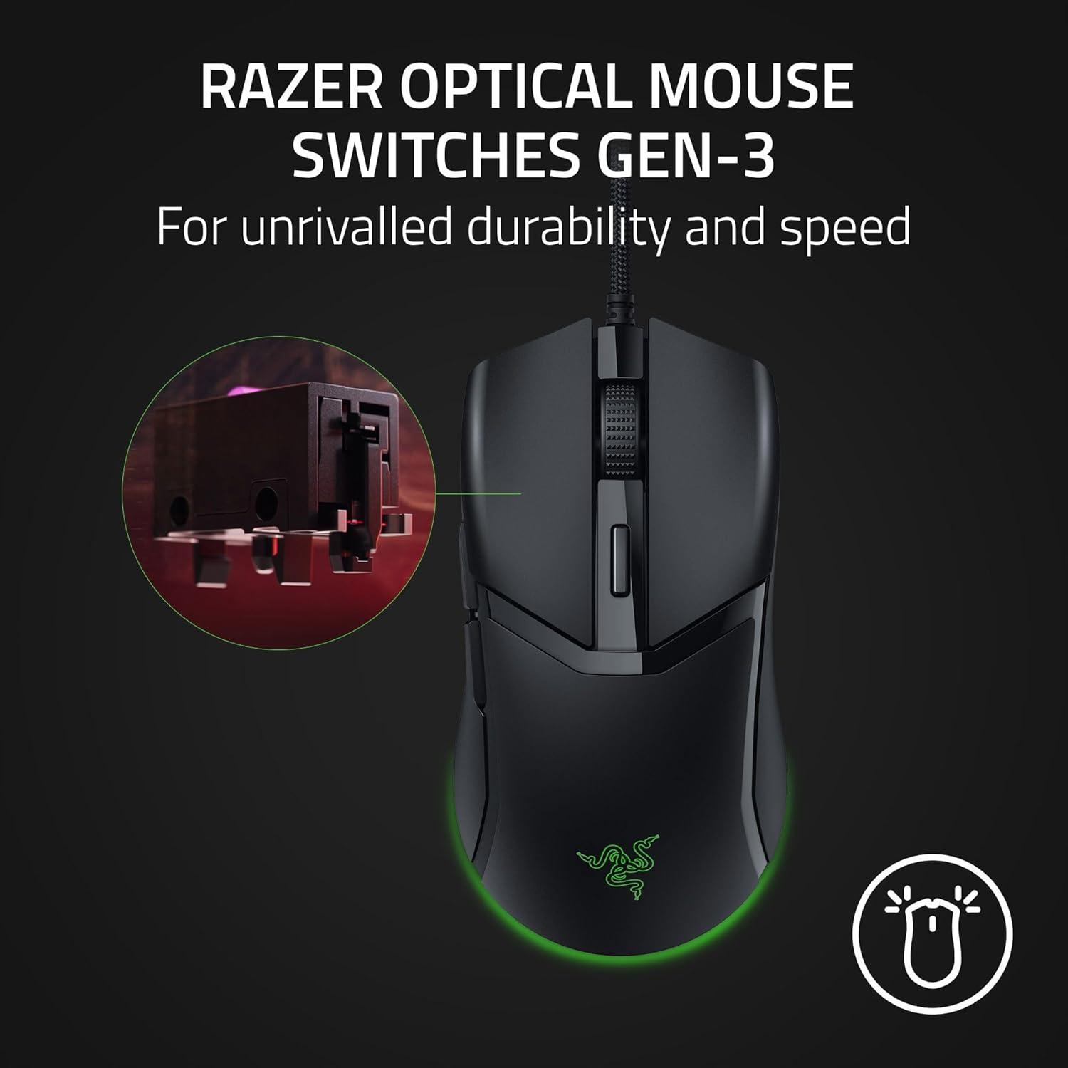 Razer Cobra Ratón Gaming con Bungee V3 Chroma - 58g Negro