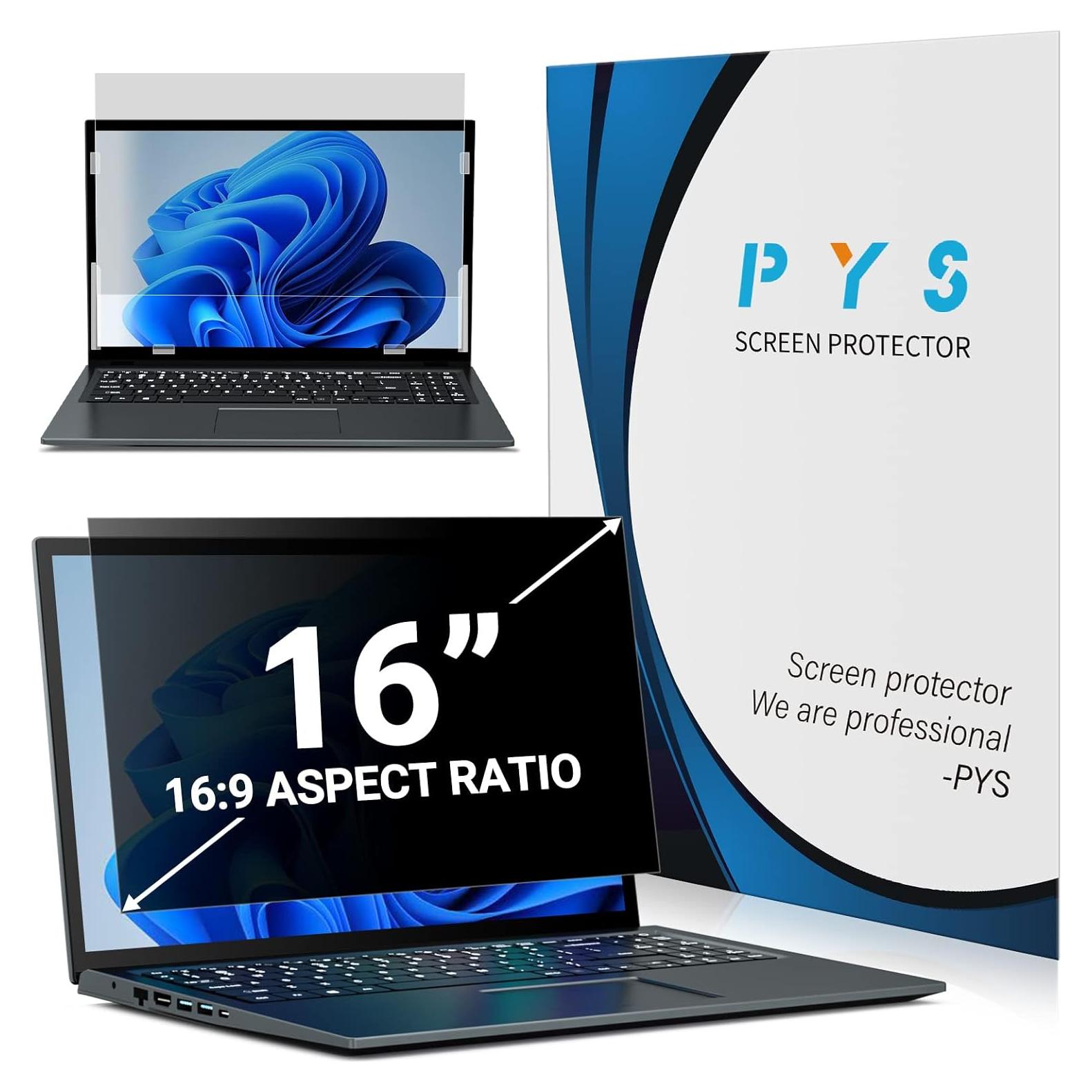 Filtro de Pantalla de Privacidad PYS 16" Antirreflejo para Laptop