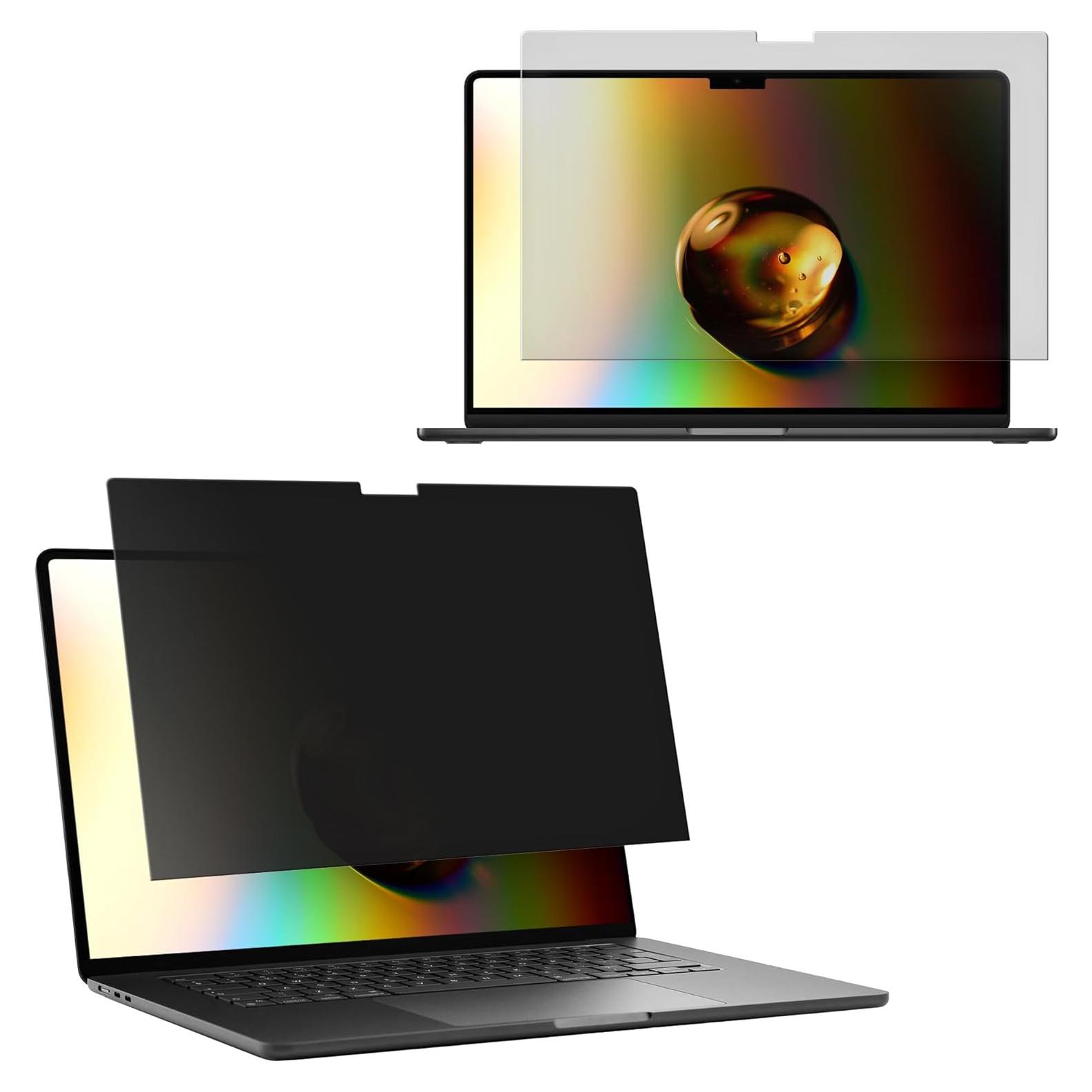Protector de Pantalla de Privacidad kwmobile para MacBook Air 13.6 M2