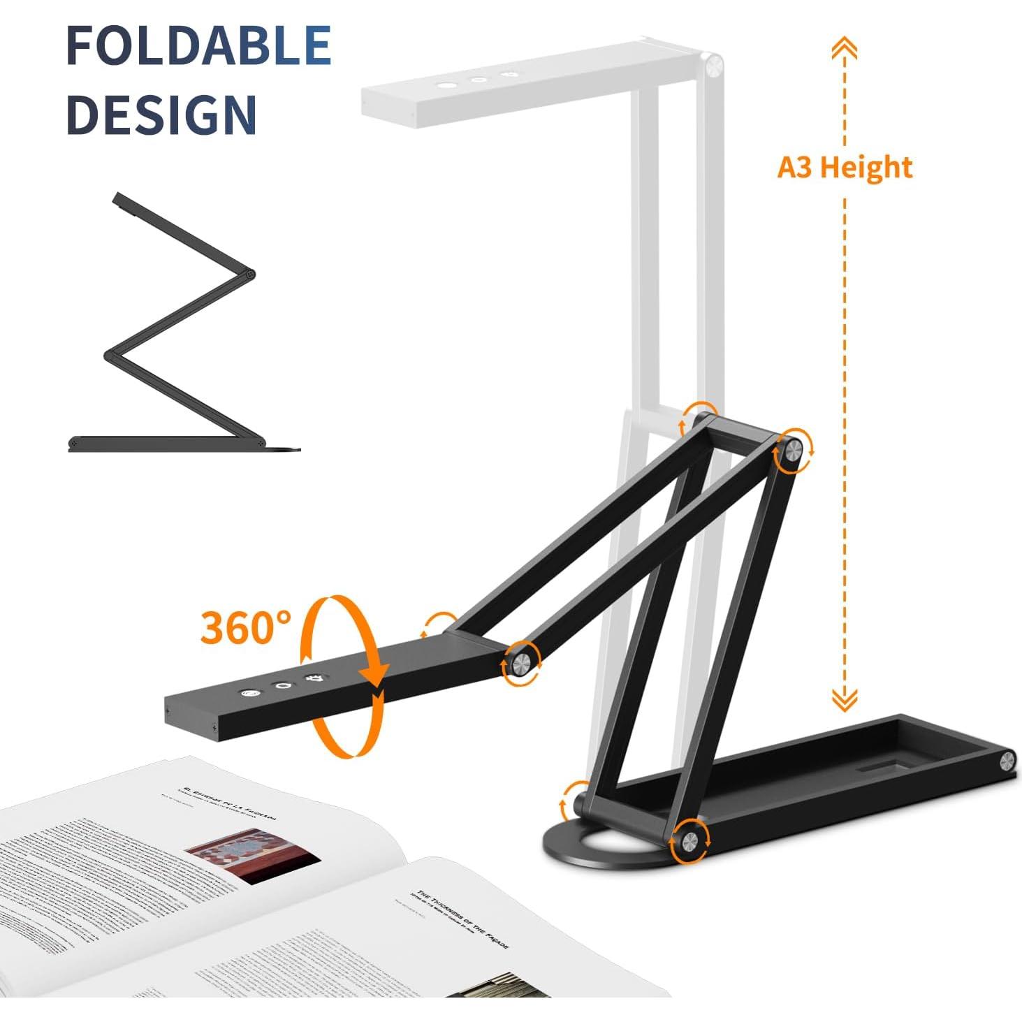 Cámara de Documentos 4K NetumScan A3 con Micrófono y LED