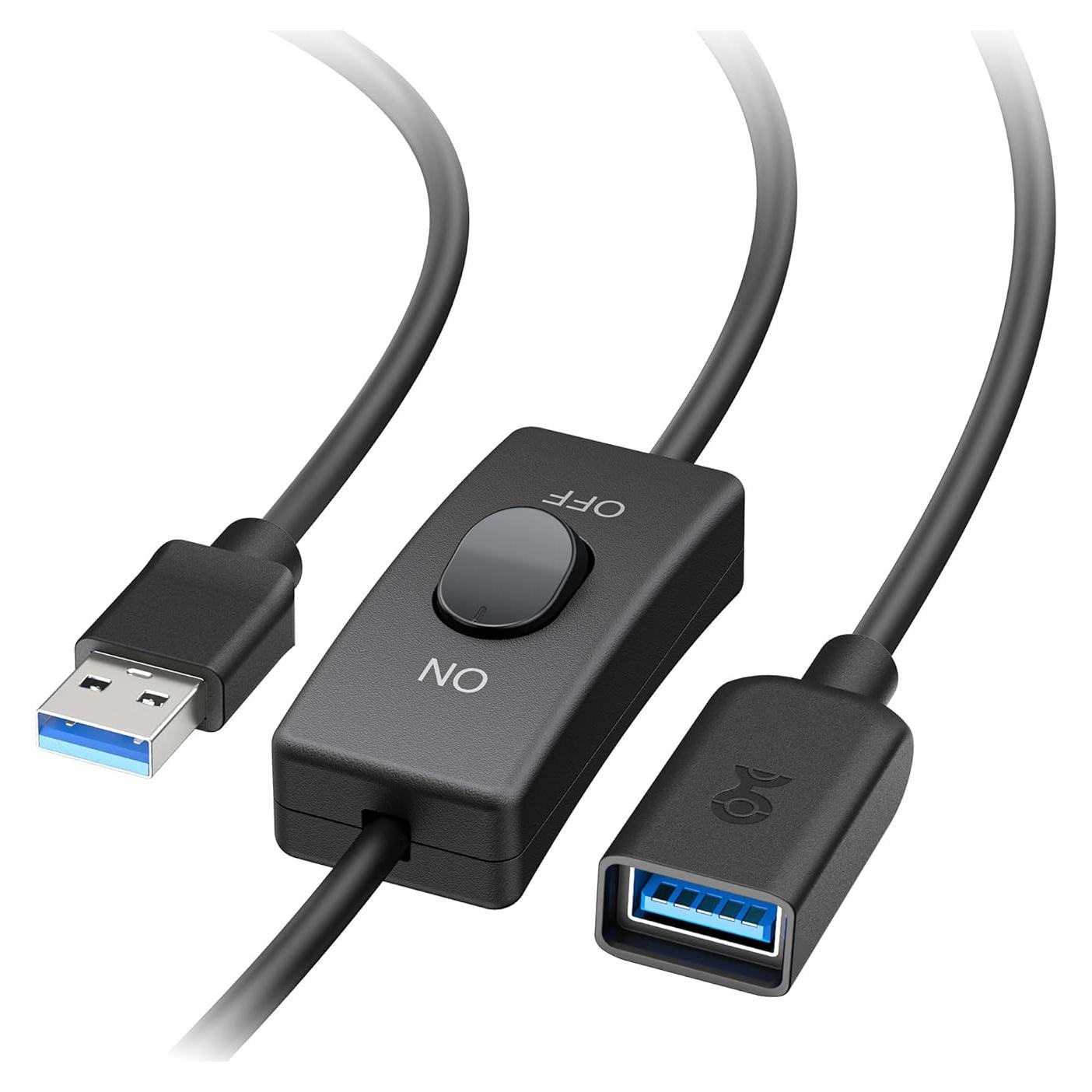 Cable de Extensión USB 3.0 Cable Matters 1.83 m con Interruptor