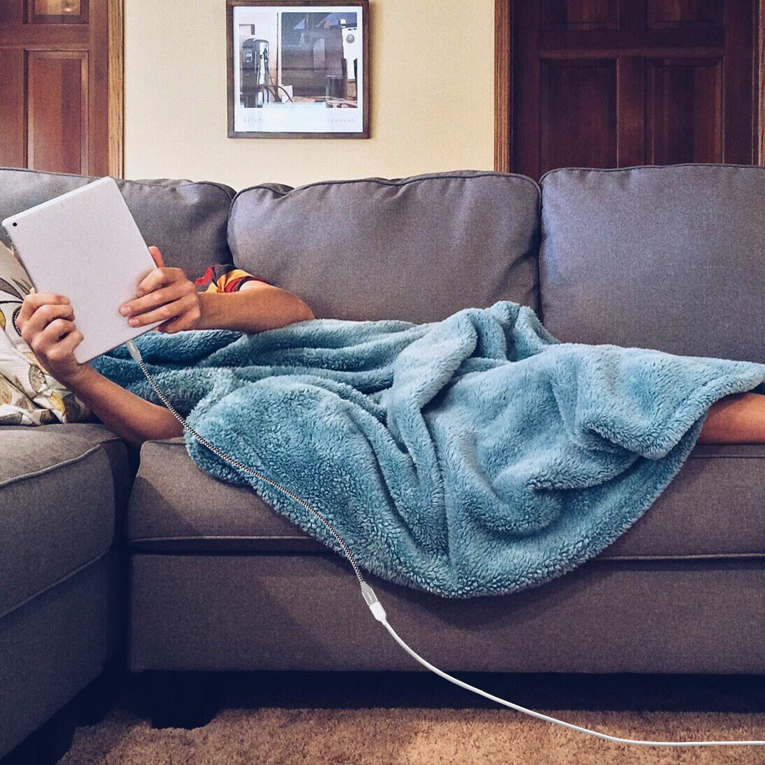 Cable de Extensión USB 2.0 Fasgear 3m Blanco - 2 Paquetes