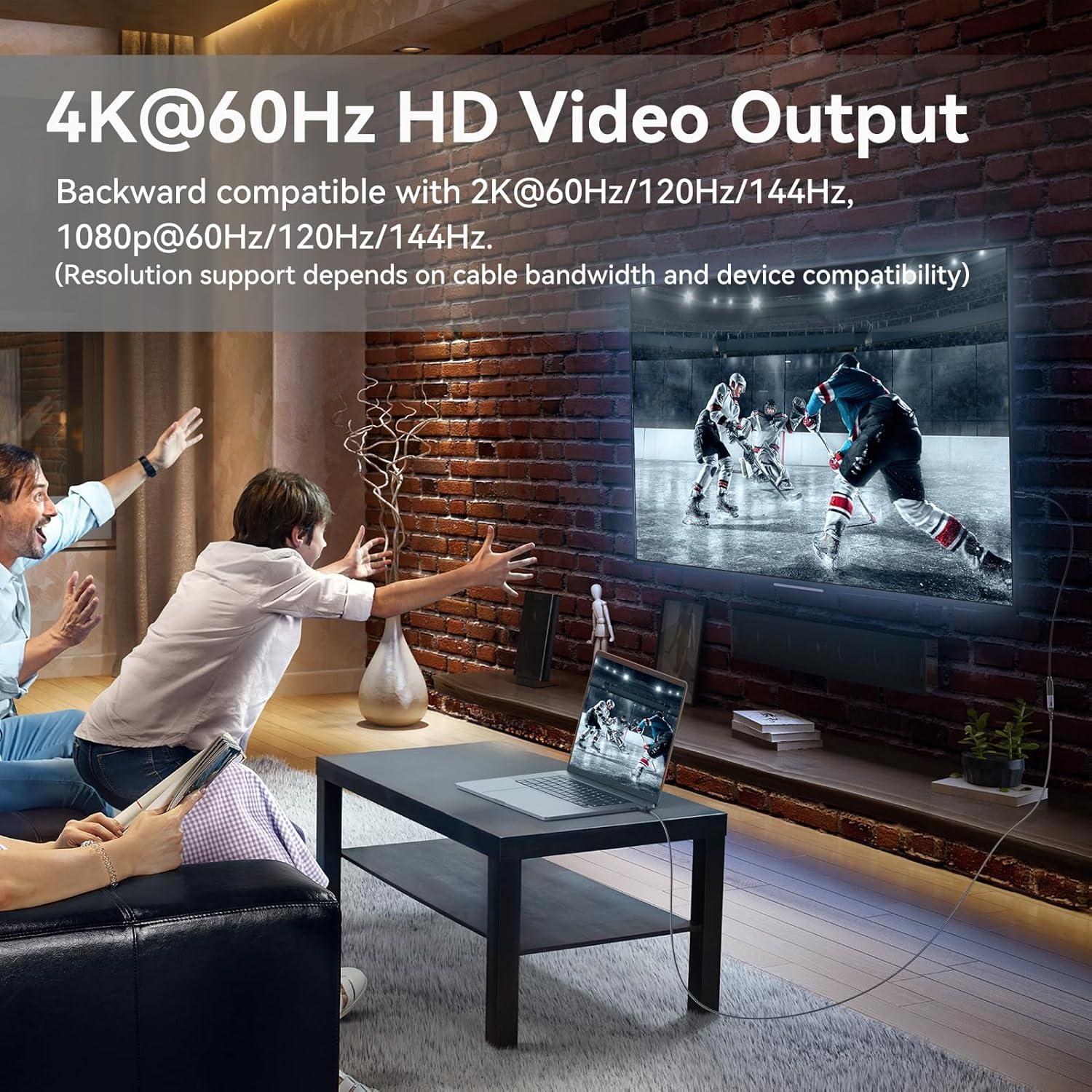 Cable de Extensión USB C 3 pies DteeDck 10Gbps 100W 4K