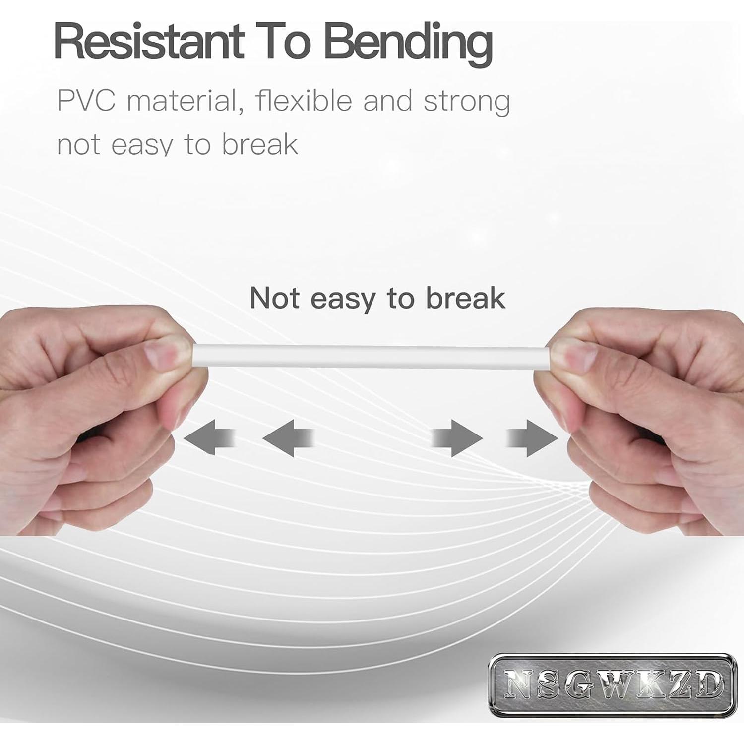 Cable de Extensión USB 2.0 NSGWKZD Blanco 1 m 2-Pack