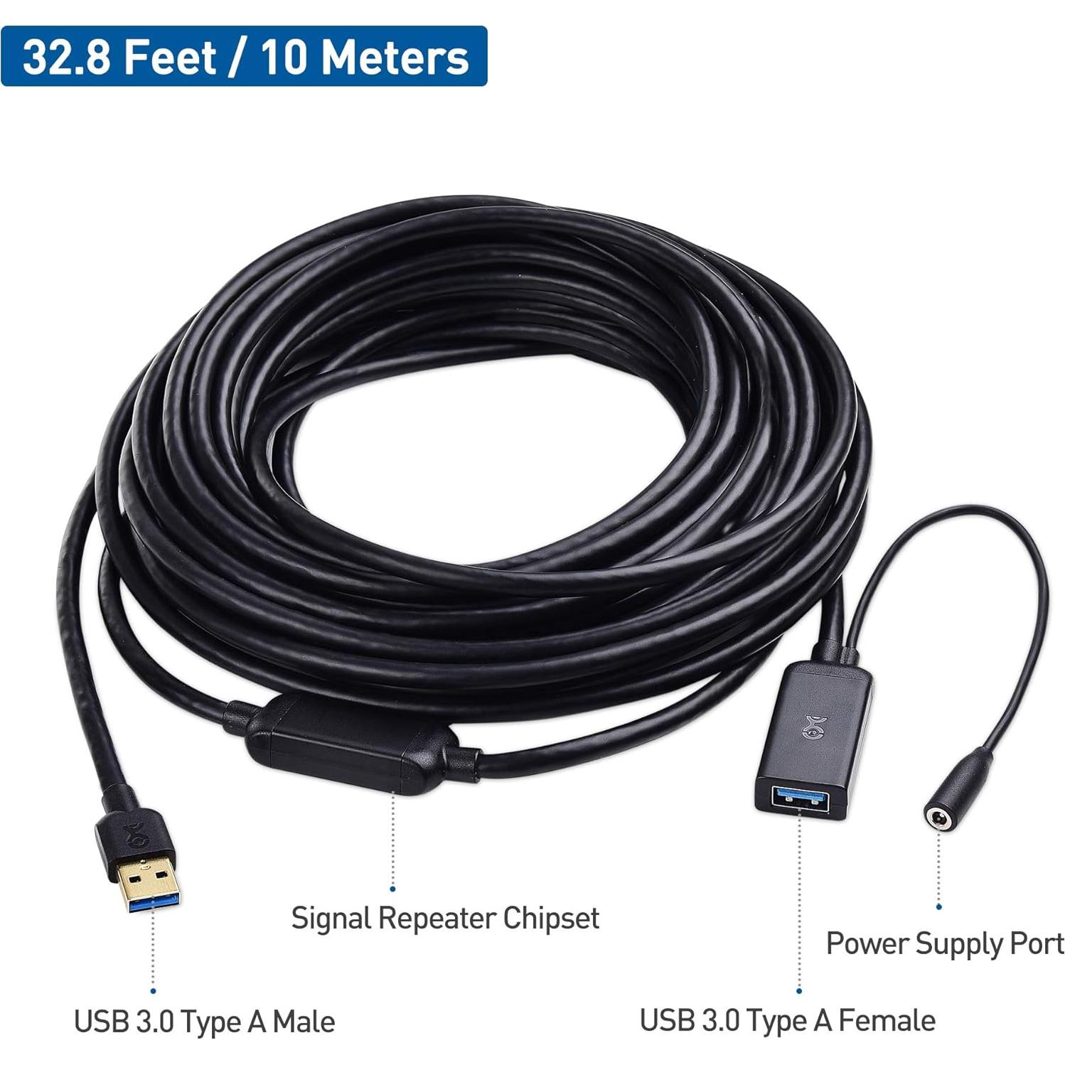 Cable de Extensión USB 3.0 Activo 10m Cable Matters