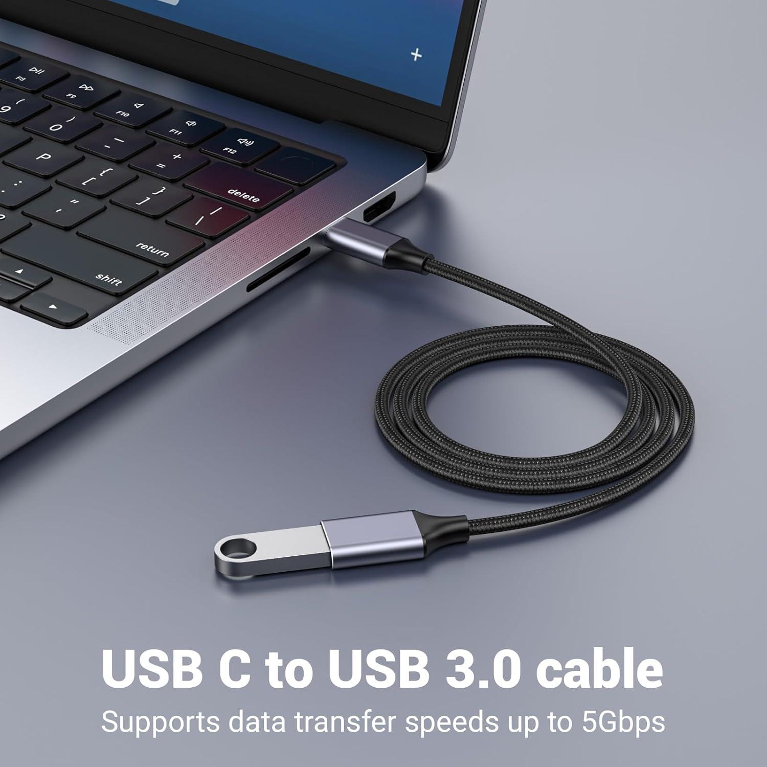Adaptador USB-C macho a USB hembra Pastall 2 m 3A
