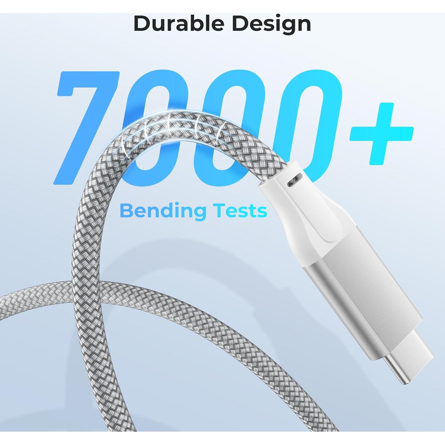 Cable Extensión USB-C 2M Basesailor 10Gbps Carga 100W Plata